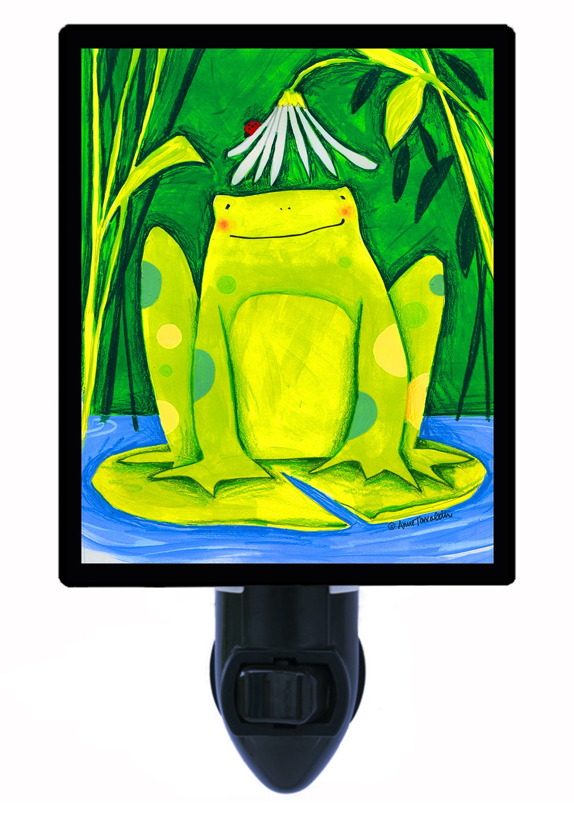 LED Frog on a Lily Pad Night Light - Cute Animal Night Lamp for Kids & Nursery - Perfect for Bedrooms, Baby Rooms & Nighttime Comfort