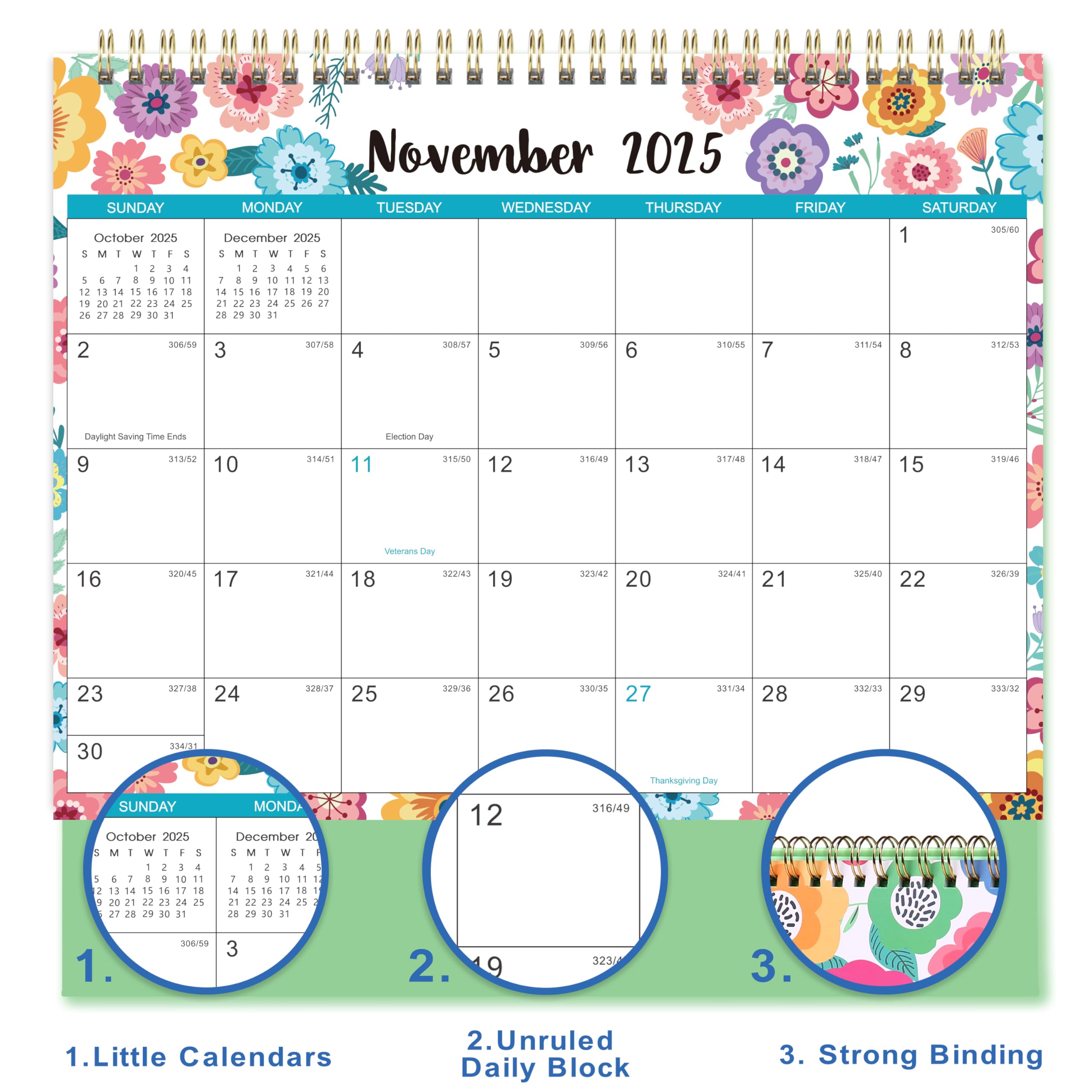 2025-2026 Standing Flip Desk Calendar | 18-Month Planner (July 2025 - December 2026) | 9.8