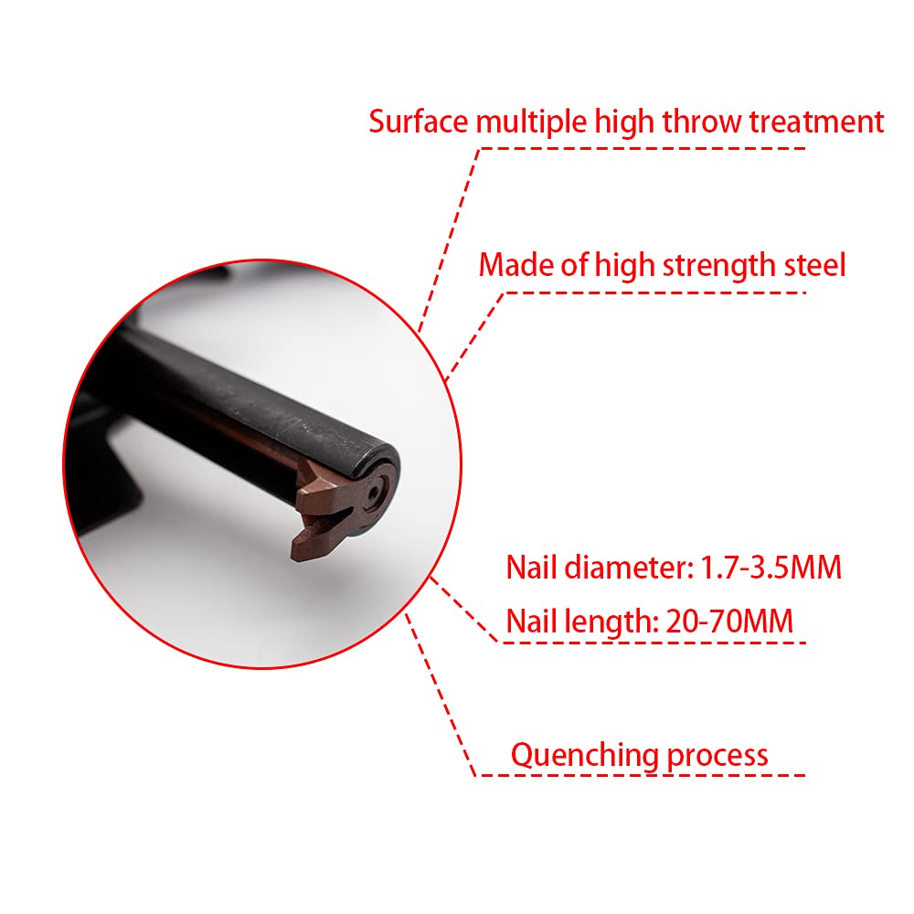 Pneumatic Nail Puller - Heavy Duty Air Nail Remover Tool for Wood Planks (1.7-3.5mm) with 0.45-0.75Mpa Pressure - Perfect for Woodworking, Demolition, and DIY Home Renovation Projects