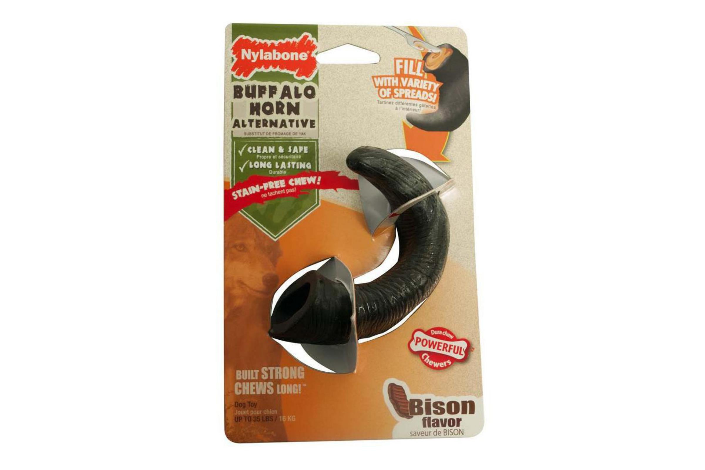Durable Natural Bison Horn Dog Chew Toy - Long-Lasting Chewing Alternative for Aggressive Chewers - Perfect for Teething, Dental Health, and Boredom Relief