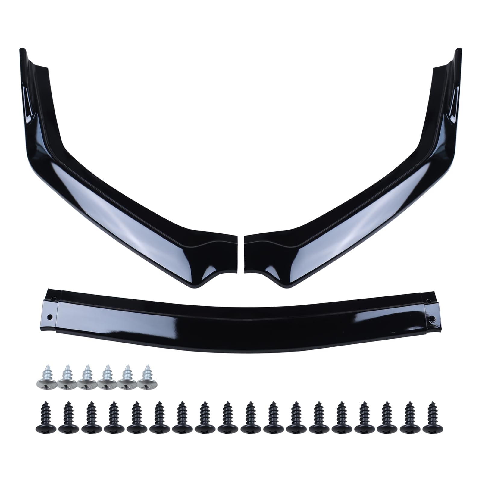 Glossy Black Front Bumper Lip Spoiler for 2018-2023 Ford Mustang GT | Chin Splitter Diffuser Protector | Body Kit Air Dam Mustang Accessories | Perfect for Street Racing & Car Shows