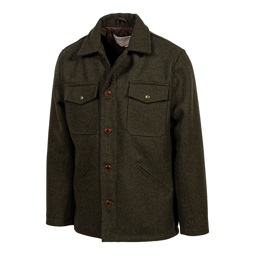 Schott NYC Wool Grandville Jacket - Classic Loden Green Wool Coat for Men | Warm Winter Outerwear for Casual & Formal Occasions