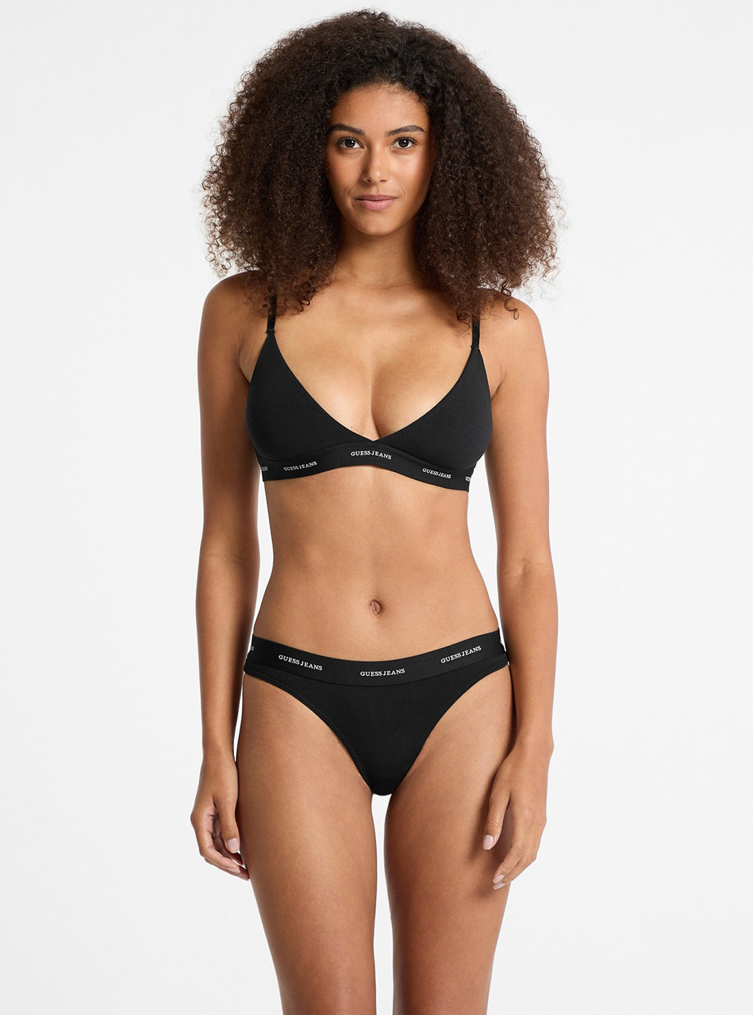 Guess Women's Black Thong Underwear - Sexy Comfortable Lingerie for Everyday Wear & Special Occasions