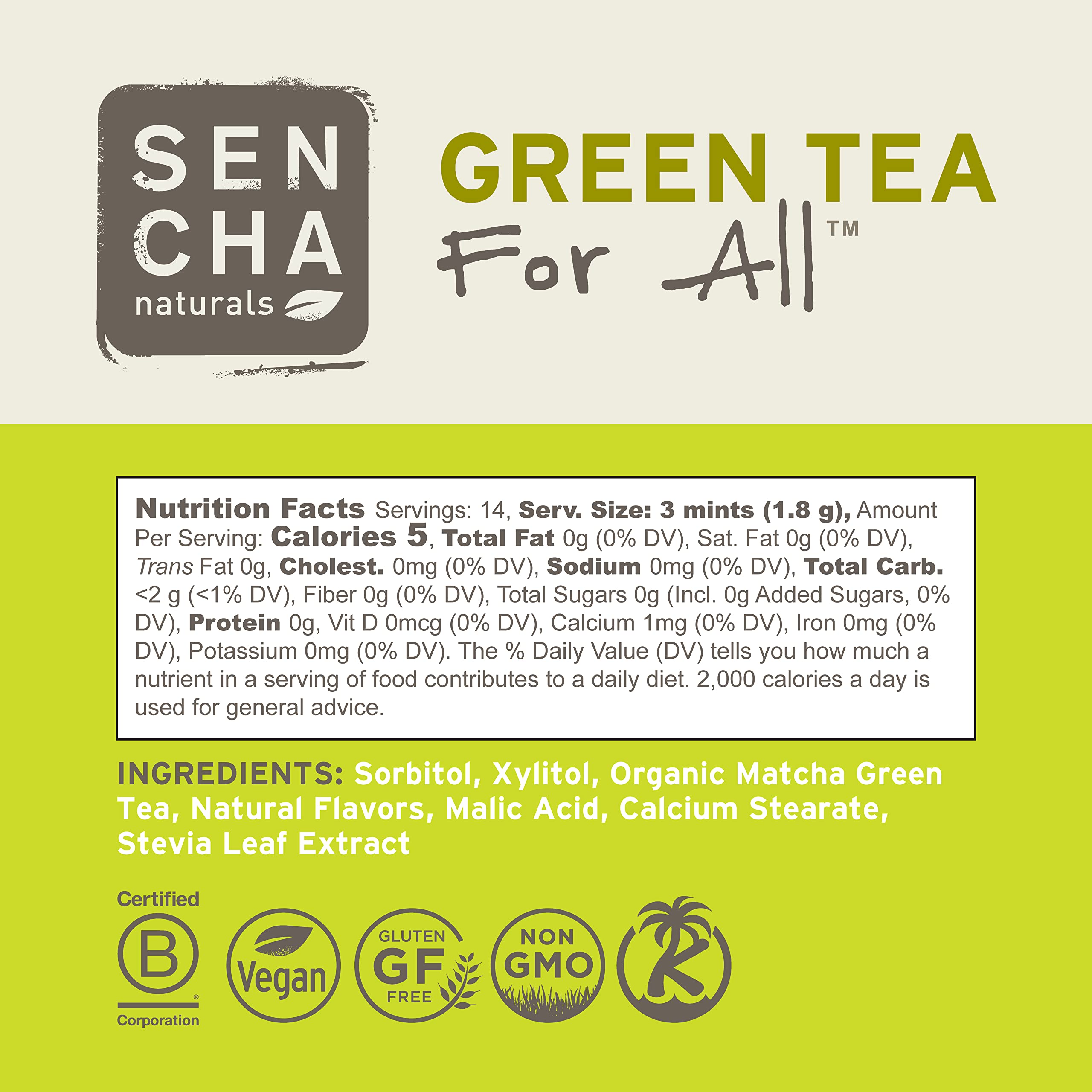 SEN CHA Naturals Green Tea Mints - Pink Dragonfruit Flavor, 1.2oz (Pack of 6) | Refreshing Breath Mints with Antioxidants | Perfect for Travel, Office & After Meals