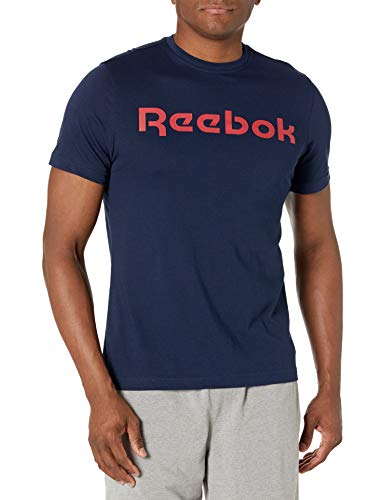 Reebok Men's Training Essentials Graphic T-Shirt - Comfortable Workout Tee for Gym, Running & Casual Wear | Moisture-Wicking Activewear