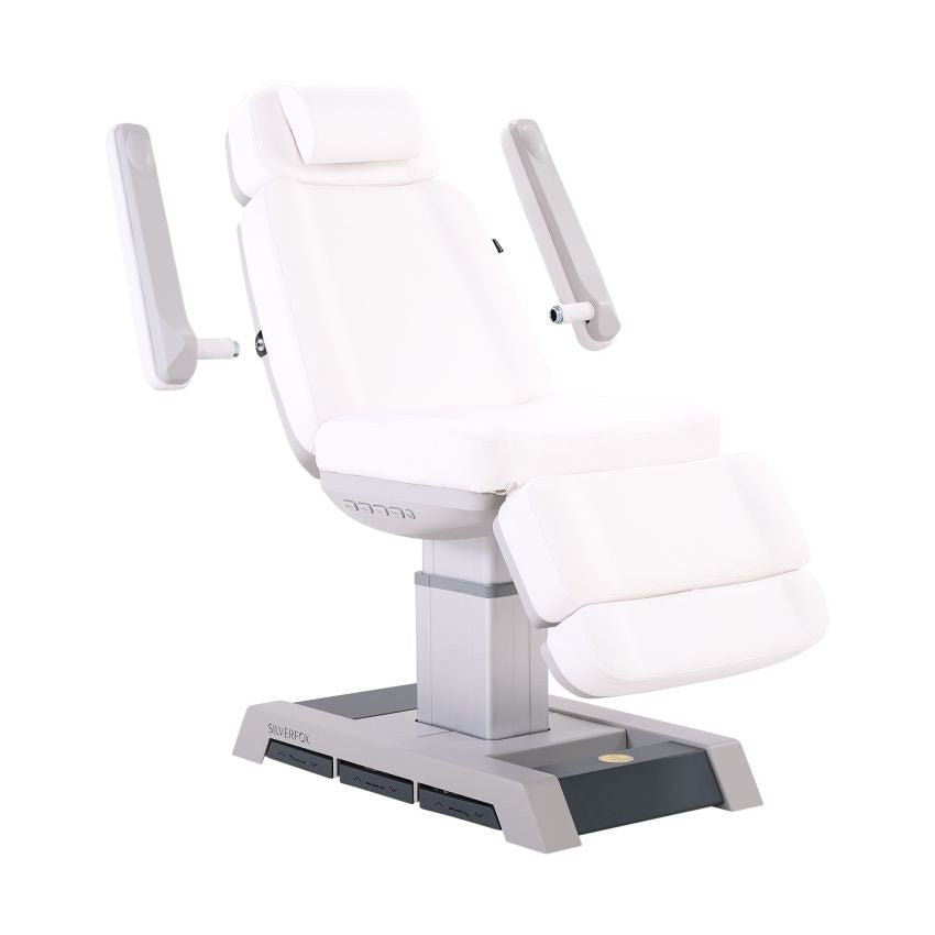 Premium Silverfox 4-Motor Electric Facial Chair with Adjustable Bed 2218BN - Professional Spa & Beauty Salon Massage Equipment for Relaxation & Skin Care Treatments