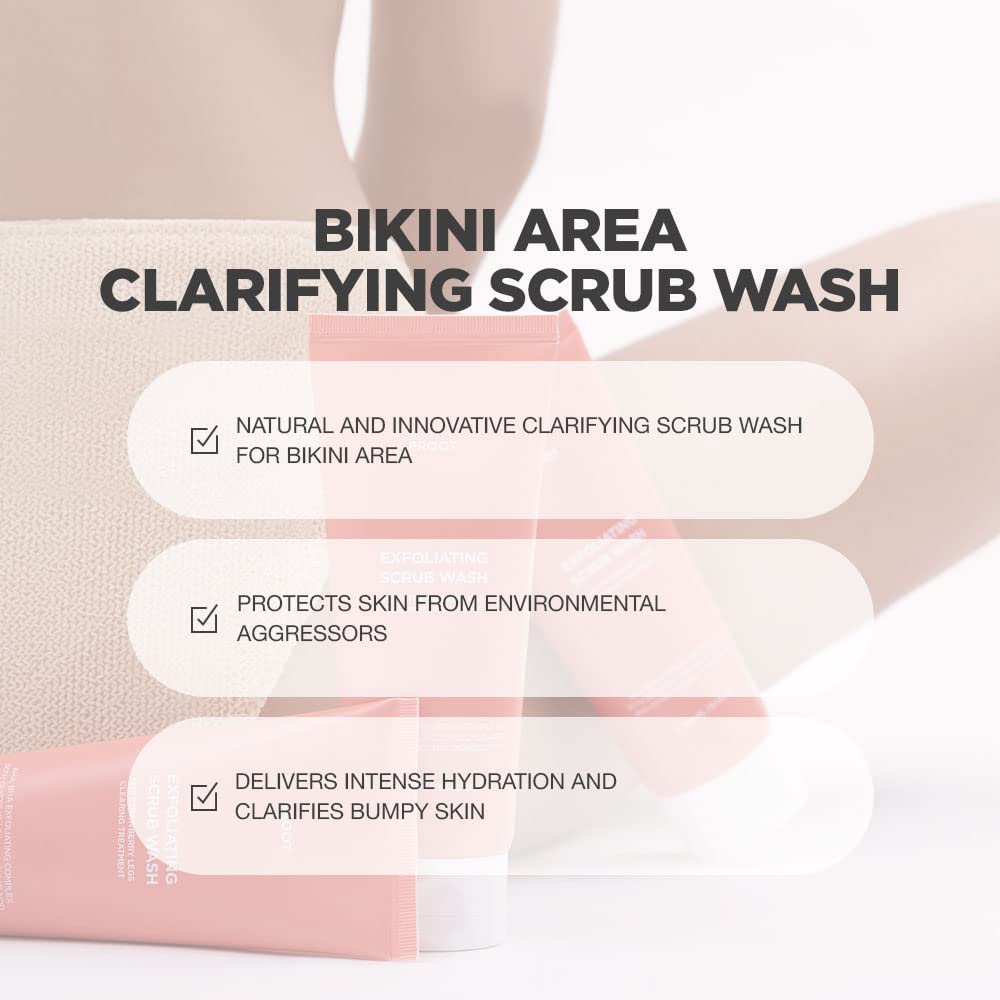 Best Strawberry Legs Treatment Scrub for Women – Exfoliating Body Wash for KP & Chicken Skin – Smooth & Glowing Skin Care – Perfect for Shaving & Post-Waxing Care