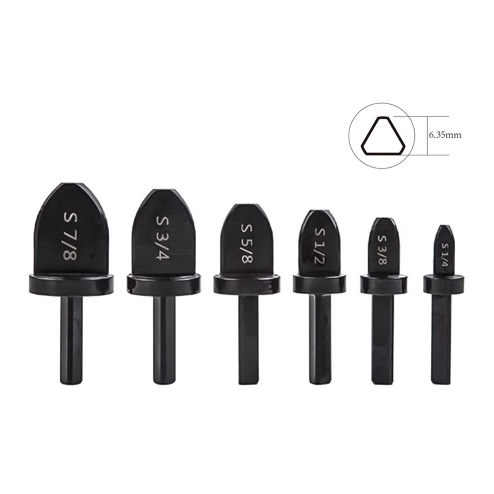 **6-Piece Drill Bits Set for Tube Pipe Expander & Air Conditioner Flaring - High-Quality Metal Tool Kit (Set A) - Perfect for HVAC, Plumbing & DIY Home Repairs**