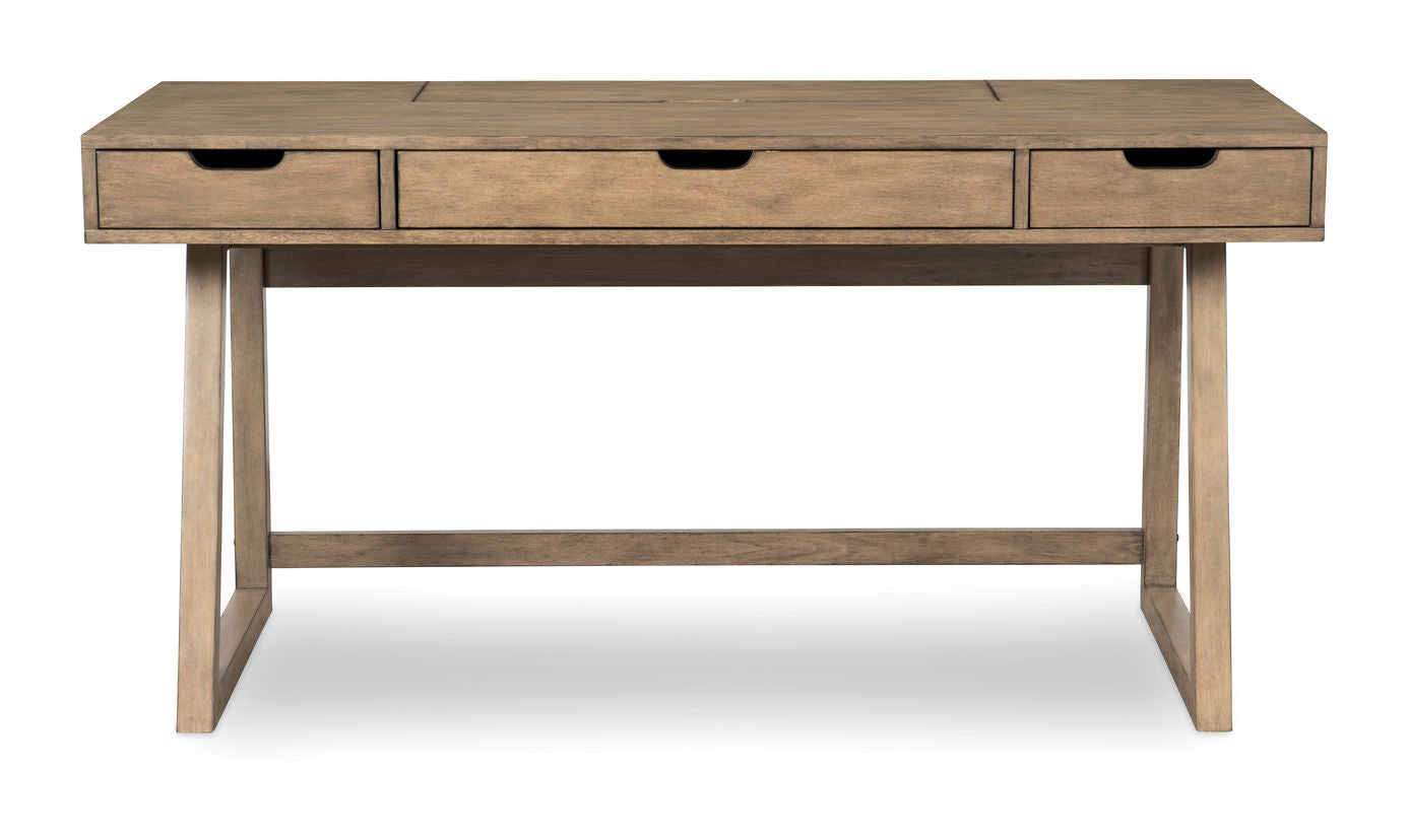 Adjustable Height Flip Top Computer Desk for Home Office - Ergonomic Study & Workstation with Storage Shelf - Perfect for Remote Work, Online Classes & Small Spaces