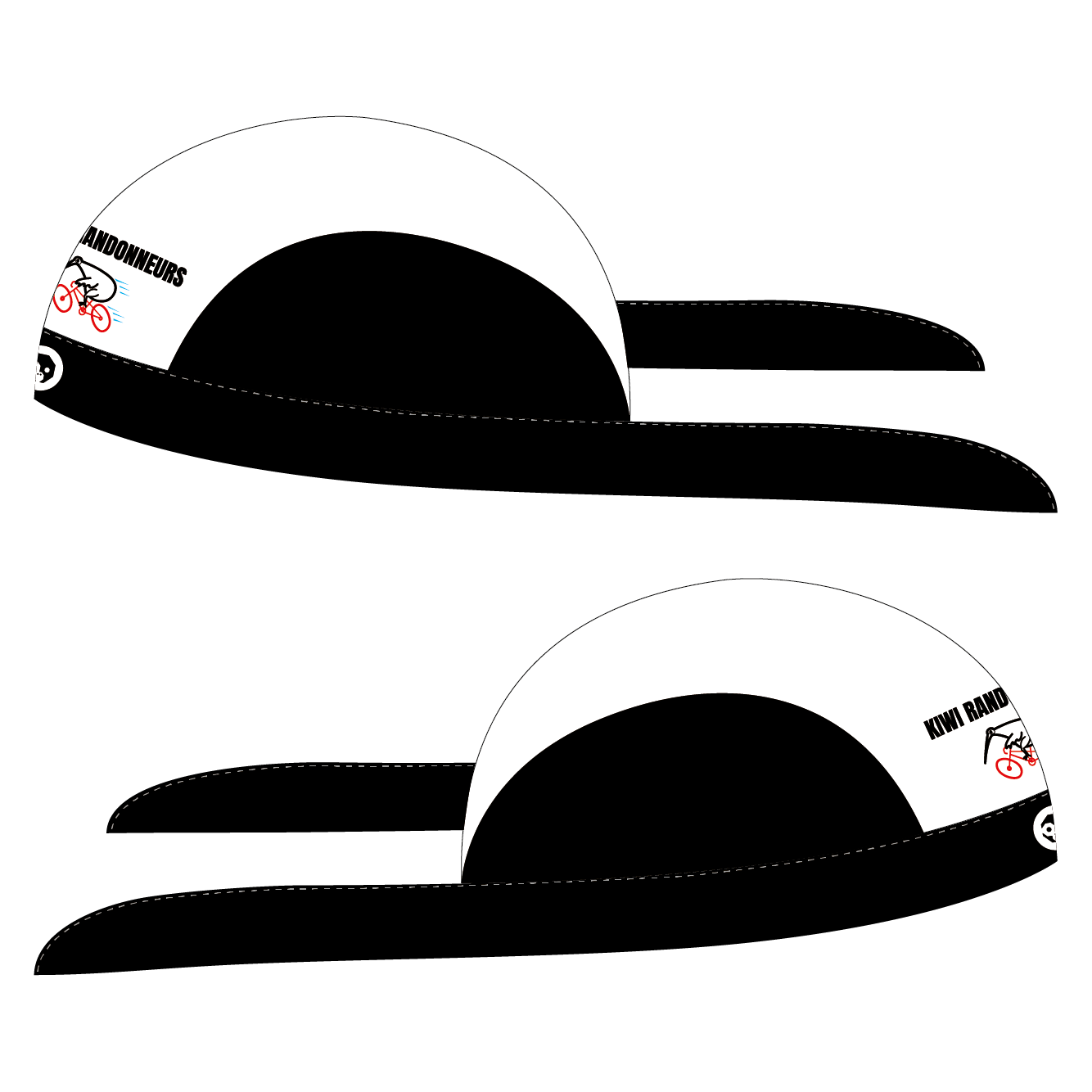 Kiwi Randonneers Bandana - Lightweight & Breathable Cycling Neck Gaiter for Biking, Running & Outdoor Activities - UV Protection & Moisture Wicking