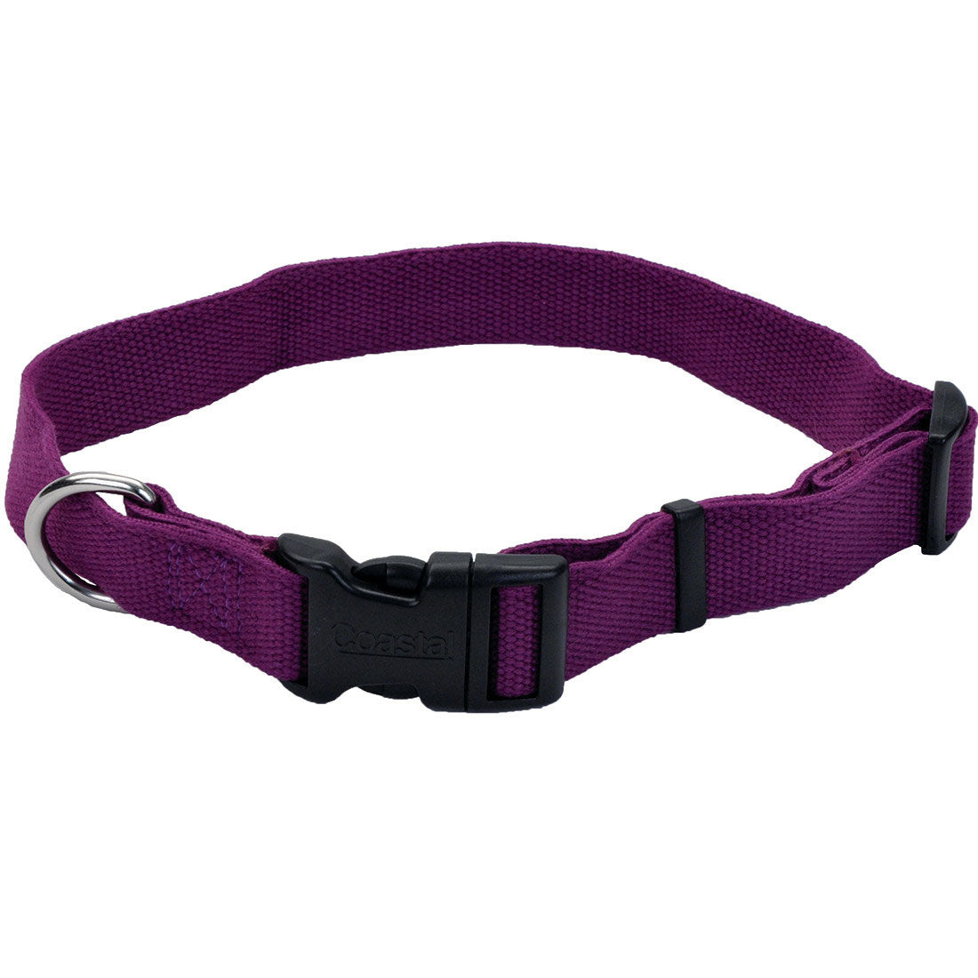 Organic Eggplant Purple Dog Collar - Eco-Friendly Soy Fiber Pet Collar for Small & Medium Dogs - Perfect for Daily Walks, Training & Outdoor Adventures