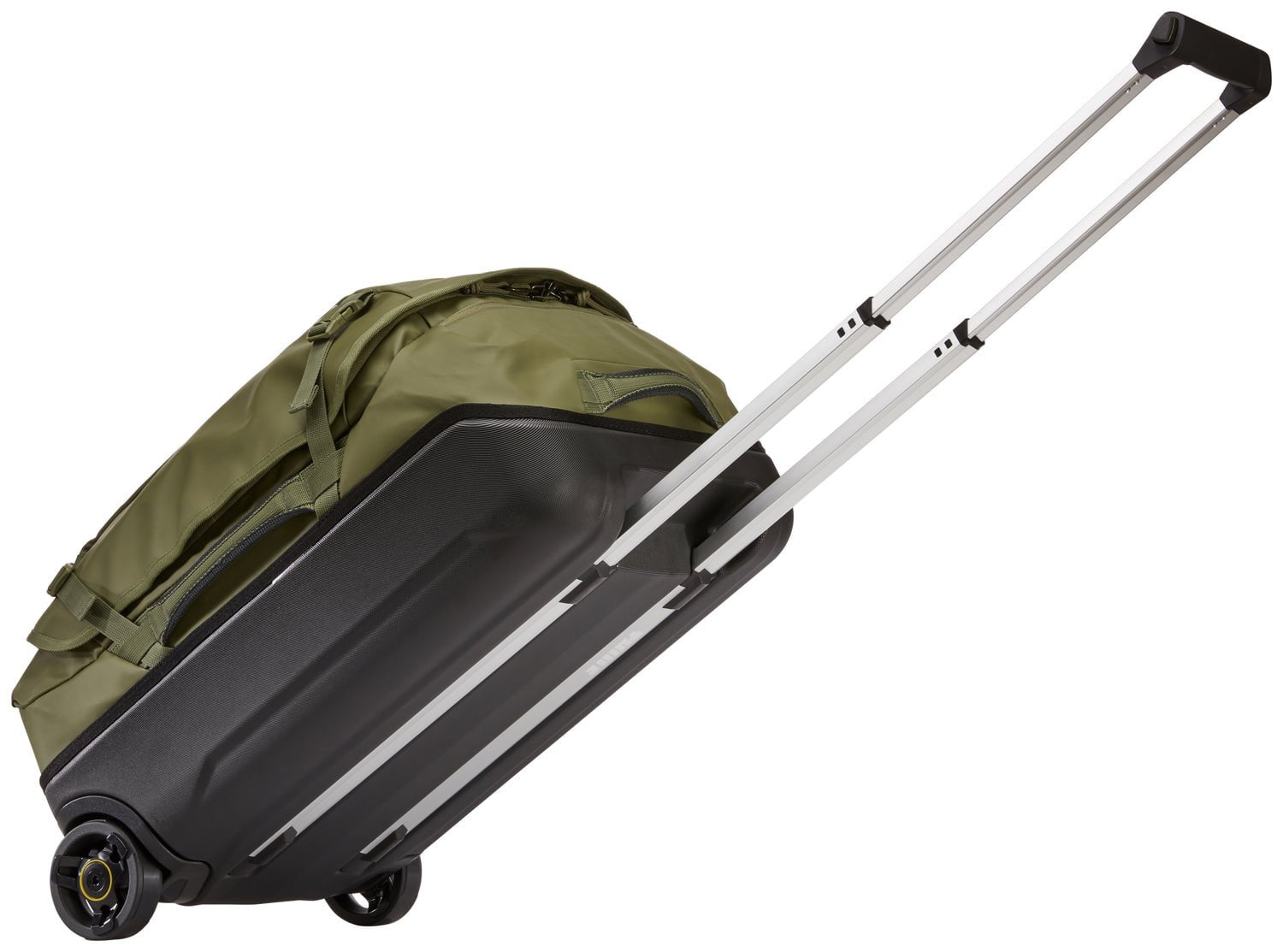 Thule Chasm 40L Wheeled Duffel Bag - Lightweight Carry-On Luggage for Travel, Durable Rolling Duffel with Spacious Storage, Perfect for Airplane, Road Trips & Outdoor Adventures (Olivine Green)