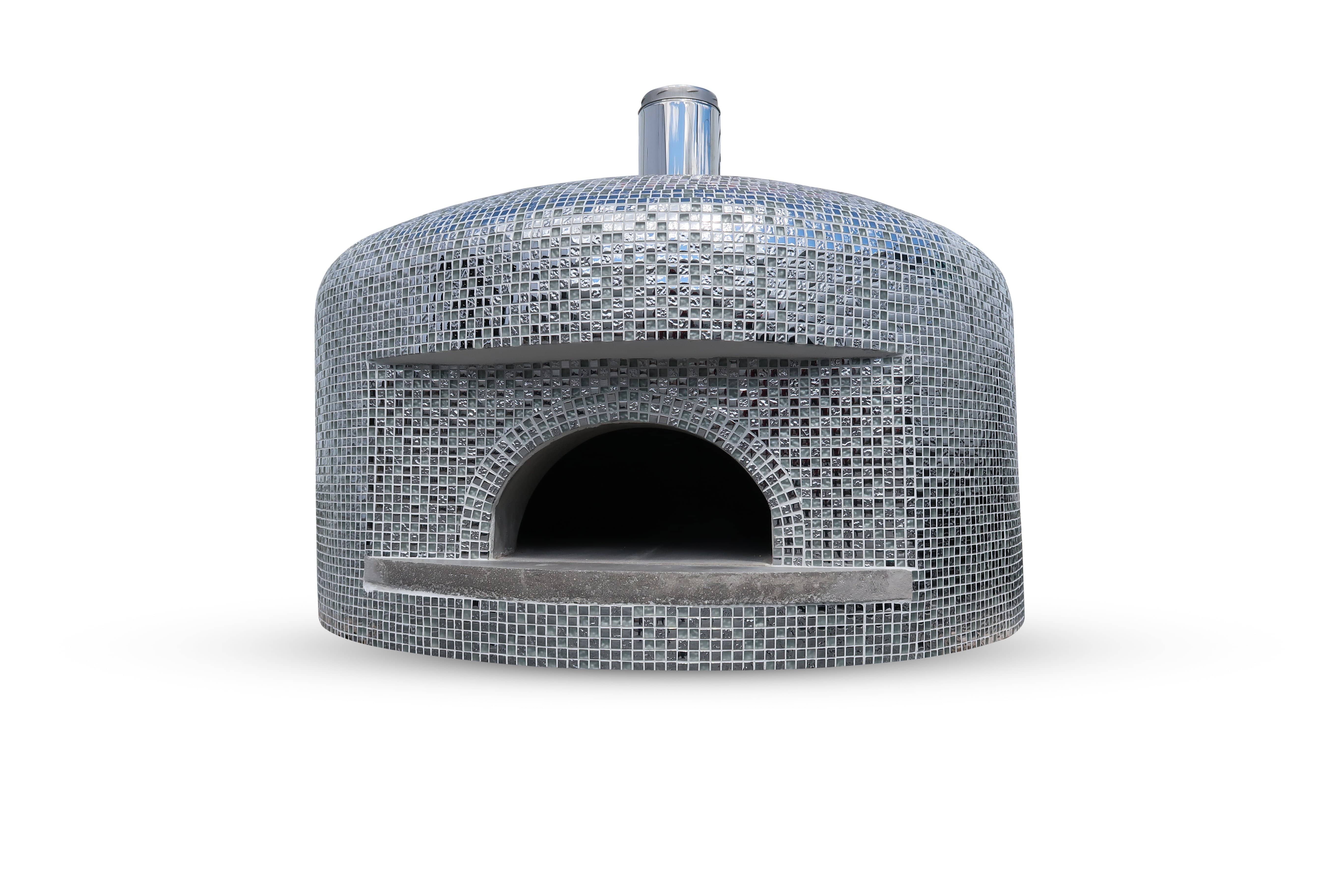 Garzoni 350 Mosaic Pizza Oven - Pre-Assembled Outdoor Wood Fired Oven for Backyard, Garden & Patio - Perfect for Homemade Pizza, Bread & Italian Cooking