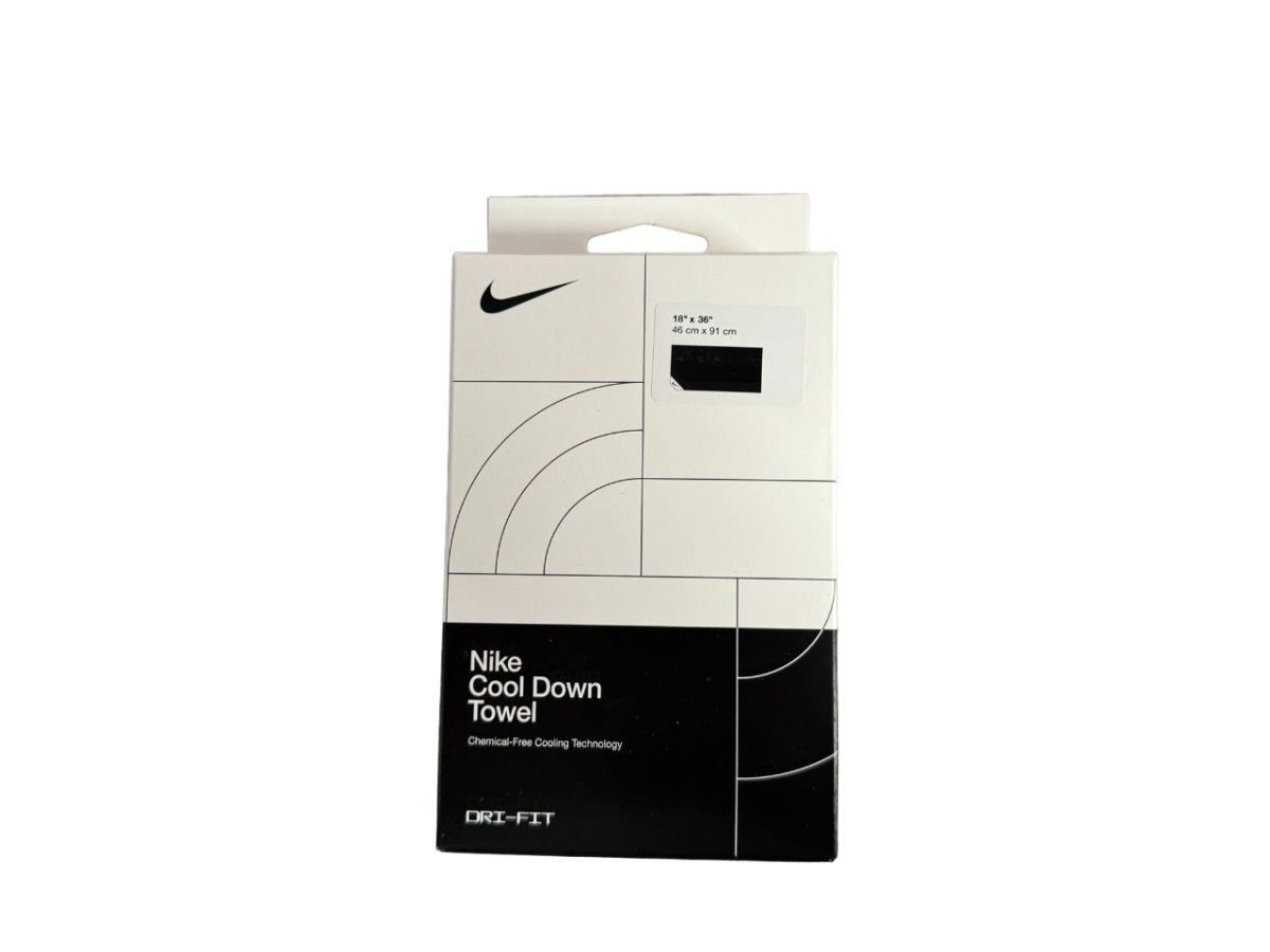 Nike Cooling Black Gym Towel - Small, Quick-Dry & Absorbent Workout Towel for Gym, Yoga, Running & Fitness - Perfect for Sports & Active Lifestyle