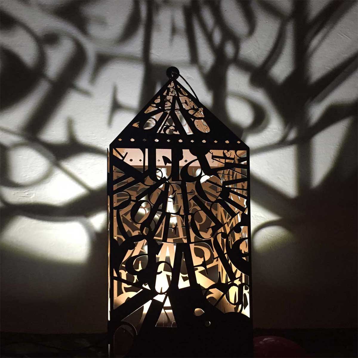 Marrakech Coated Steel Lantern - Handcrafted Moroccan Style Metal Lantern for Indoor & Outdoor Decor - Perfect for Patio, Garden, and Home Decoration