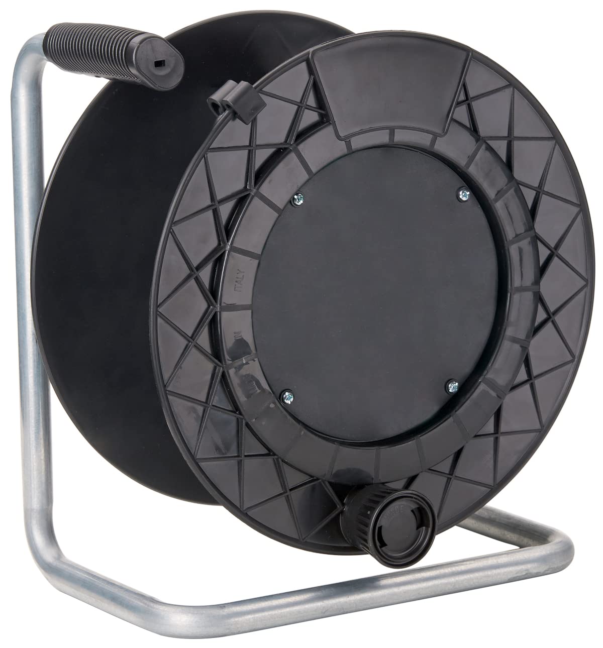 Empty Cable Winder Reel - No Cable Included, Holds 3x2.5-4.5mm Cables (30m) & 3x1.5mm Cables (50m) - Perfect for Electricians, DIY Cable Storage & Workshop Organization