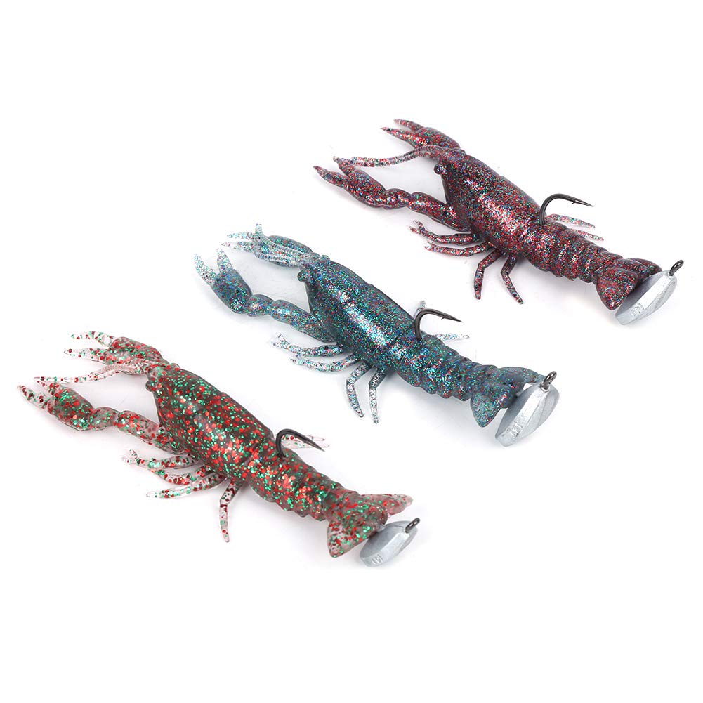 Meiyya PVC Simulation Soft Fishing Lure - Realistic Lobster Bait for Saltwater & Freshwater Fishing | Perfect for Offshore, Pier, and Kayak Fishing Adventures