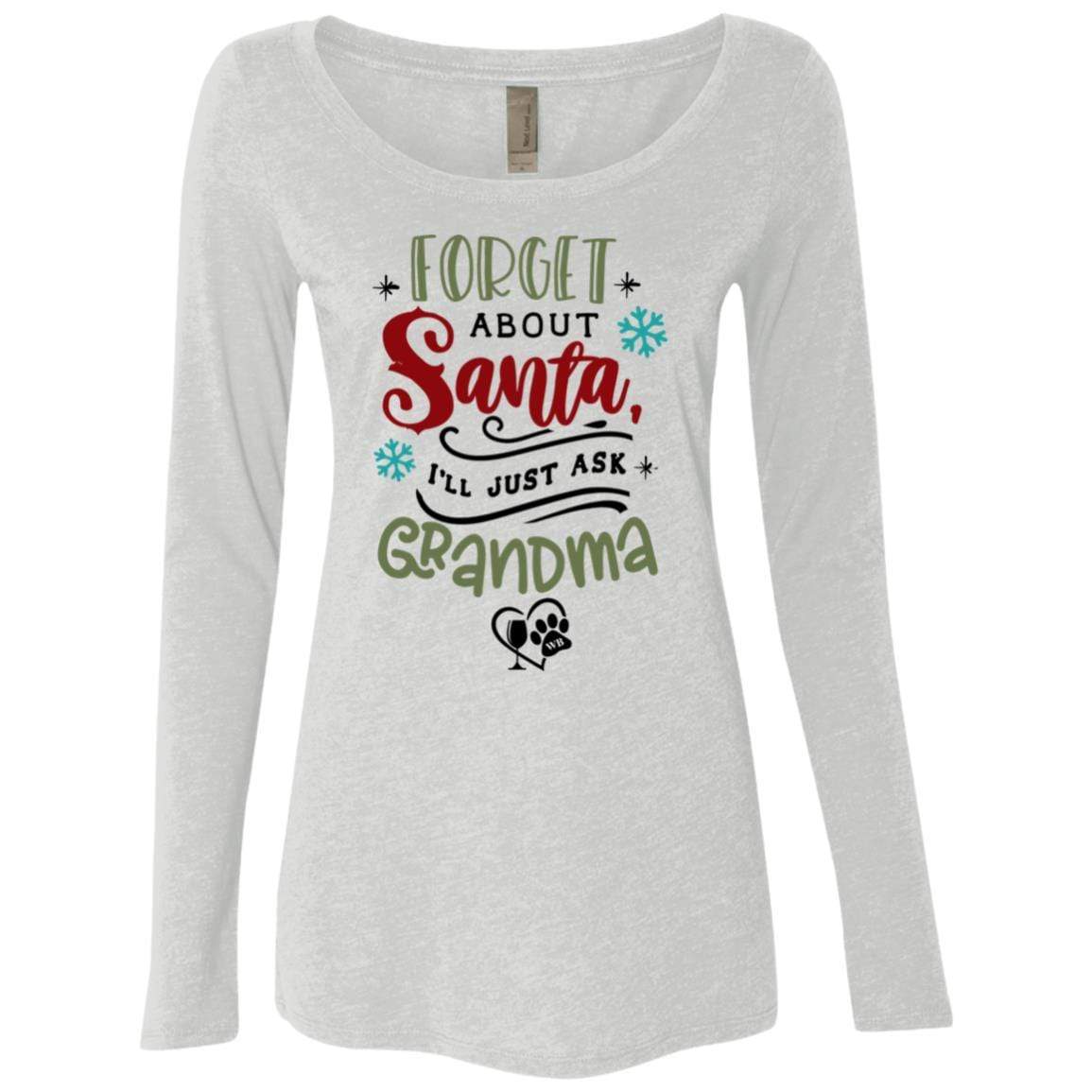 WineyBitches.Co Women's Long Sleeve Scoop Neck Tri-Blend T-Shirt - Soft & Comfortable Casual Top for Everyday Wear, Lounge, and Outings