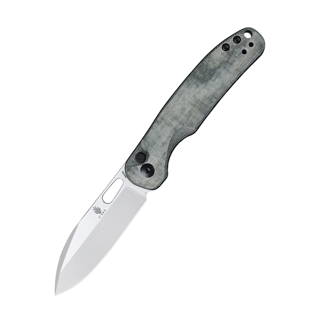 Kizer Vanguard HIC CUP V3606C1 Folding Pocket Knife - CPM 154CM Satin Blade, Dark Gold Carbon Fiber Handle - EDC, Outdoor, Camping, Survival Gear