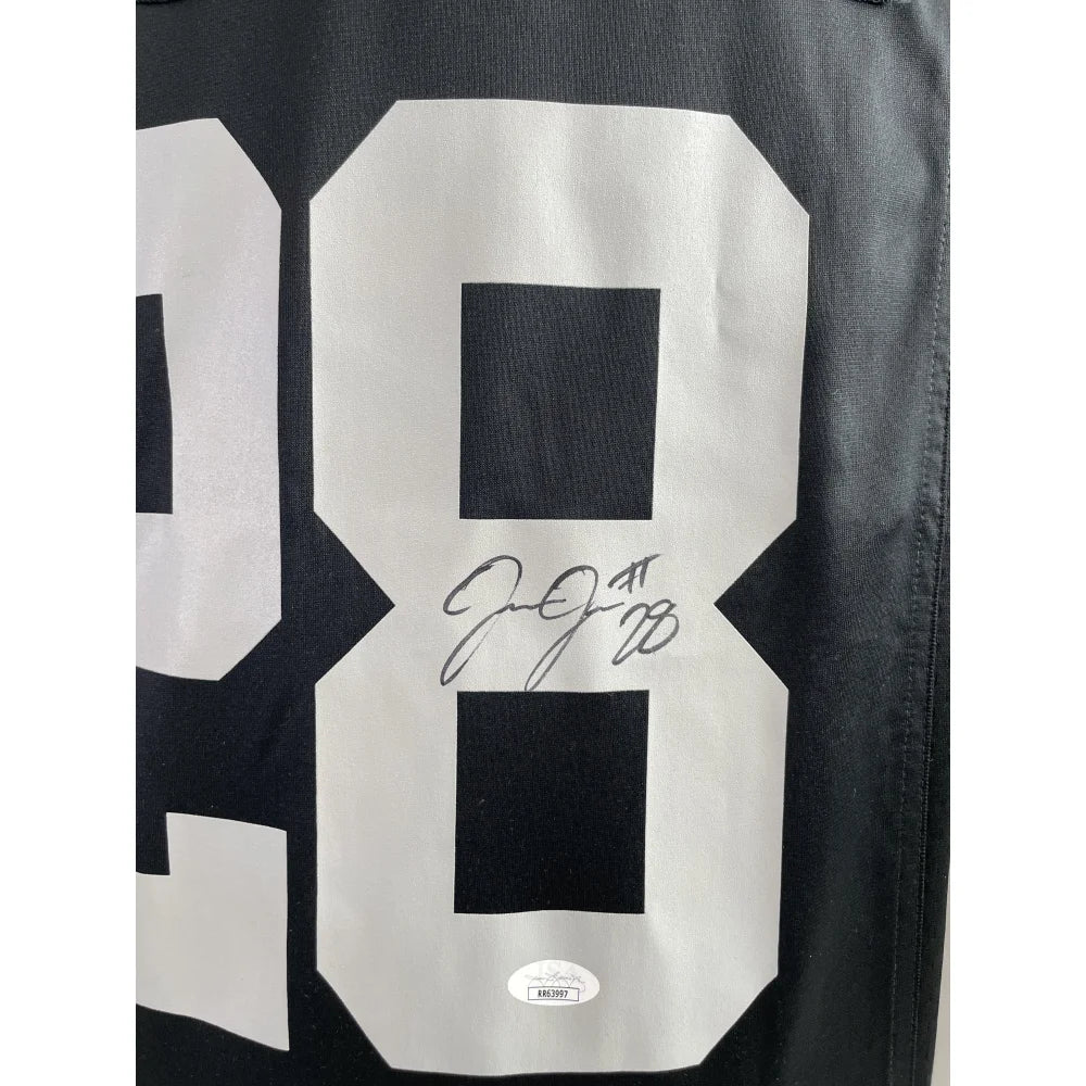 Josh Jacobs Autographed Las Vegas Raiders Official Nike Game Jersey - Limited Edition with JSA COA - Perfect for NFL Fans, Collectors & Sports Memorabilia Displays