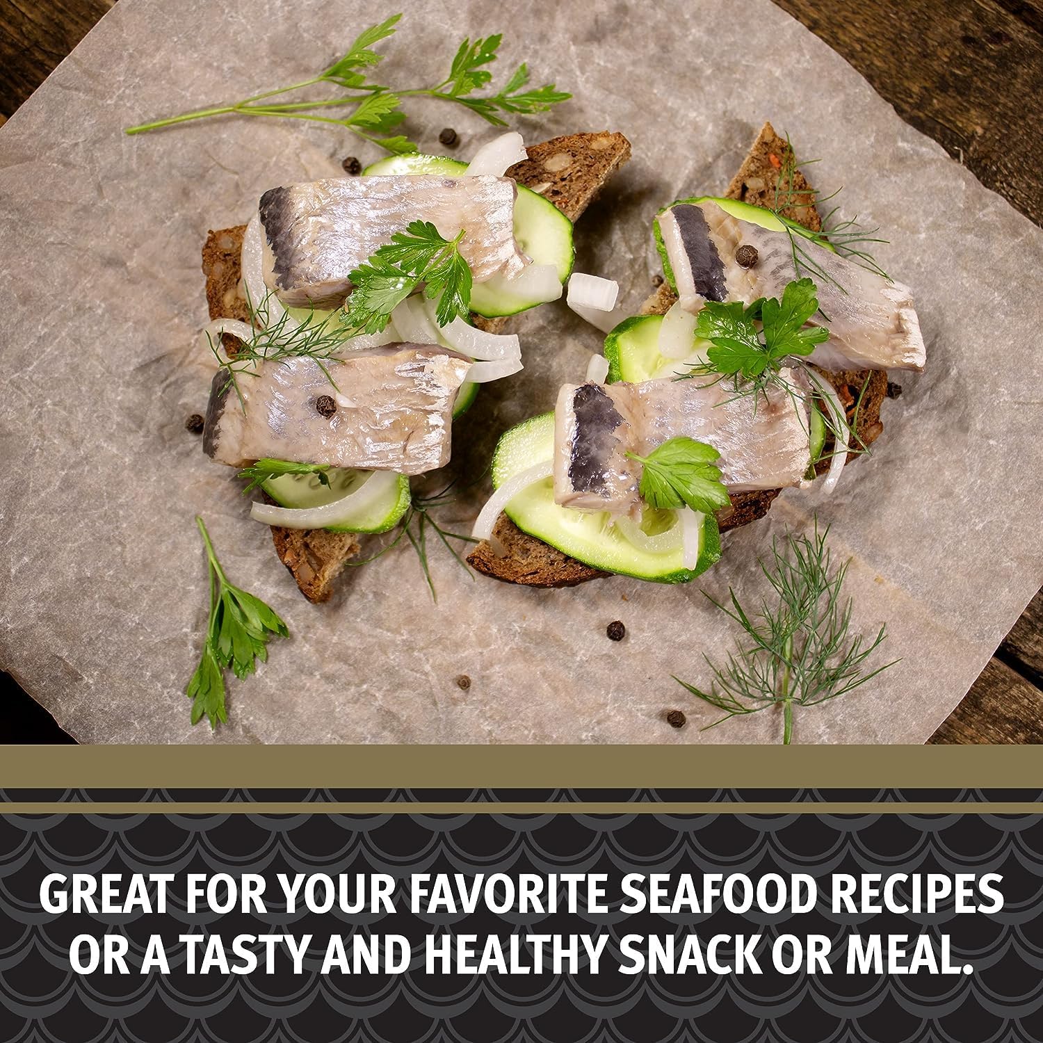 Brunswick Golden Smoked Herring Fillets in Can - 3.25 oz, High Protein (18g per Serving), Gluten Free, Keto Friendly - Perfect for Pasta Dishes, Seafood Recipes & Healthy Snacks - Great for Meal Prep, Camping Trips & Quick Protein Boost