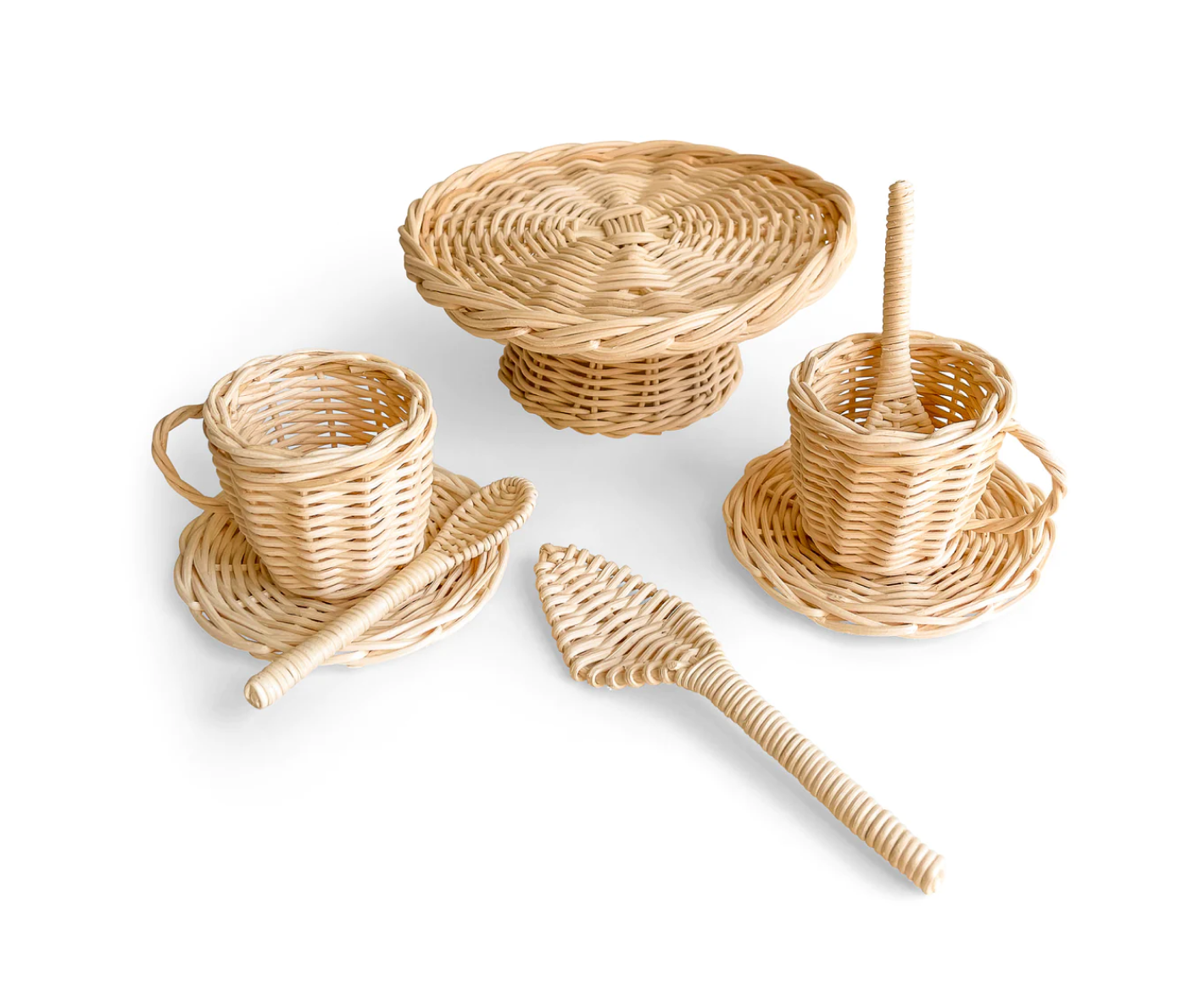 Poppie Toys Coffee and Cake Playset - Pretend Play Kitchen Accessories for Kids - Perfect for Imaginative Play, Tea Parties & Role-Playing Games