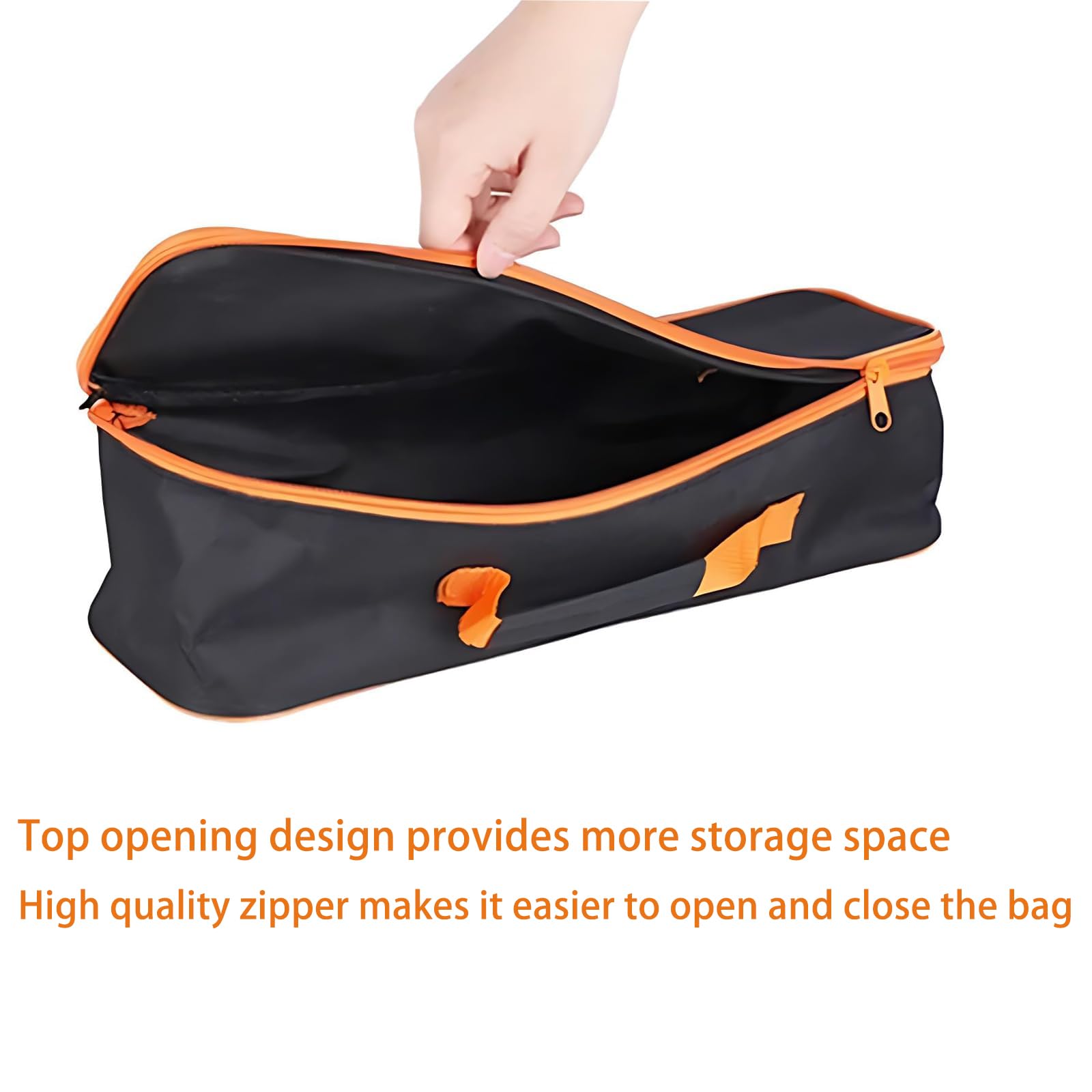 Durable Waterproof Oxford Tool Bag - Large Portable Zipper Pouch for Organizing Small Metal Tools | Perfect for Electricians, DIY Projects & Construction Work