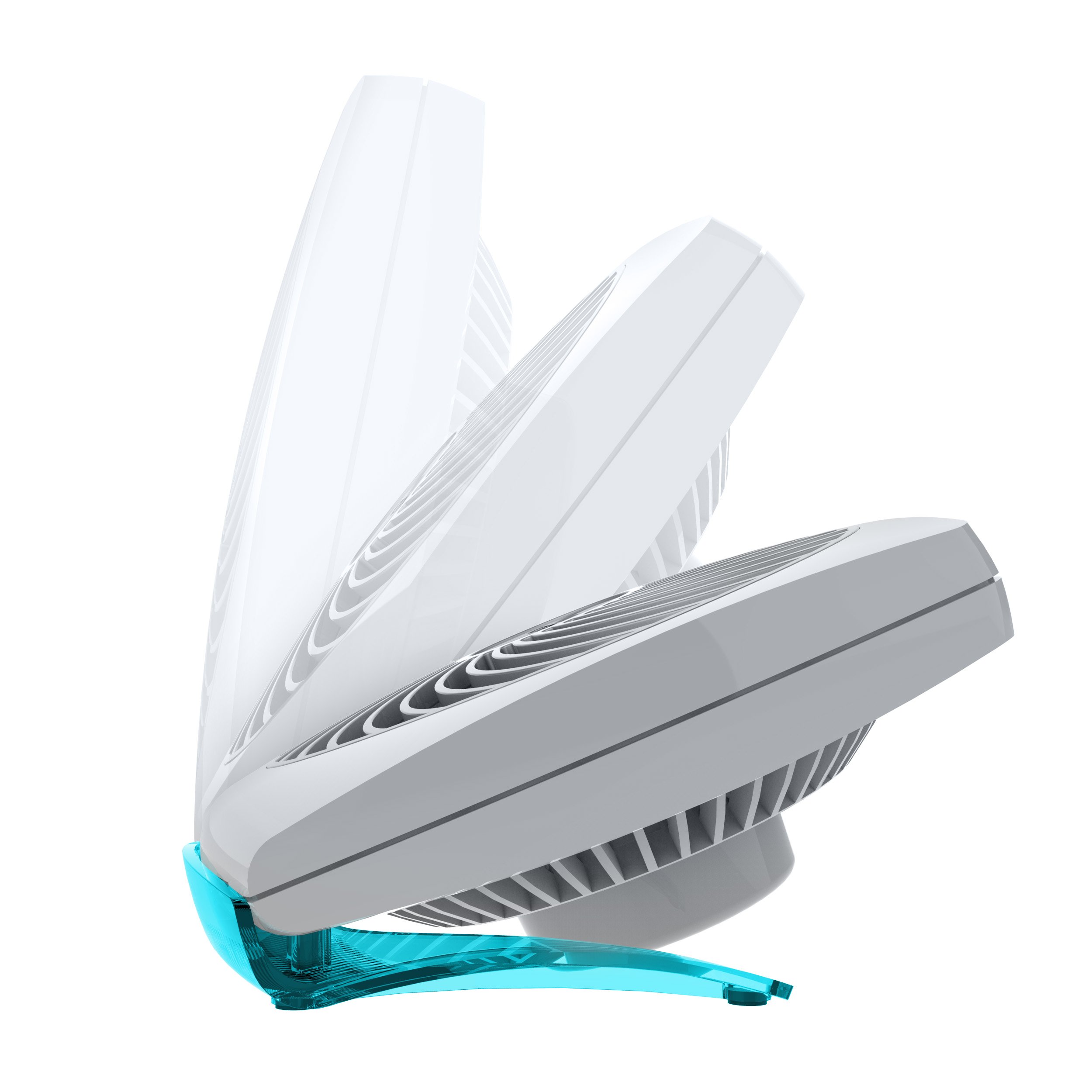 Vornado FIT Personal Air Circulator Fan - Compact Foldable Design with Adjustable Airflow | Portable Desk Fan for Office, Bedroom & Travel | Aqua Blue | Energy Efficient Cooling Solution for Home & Workspace