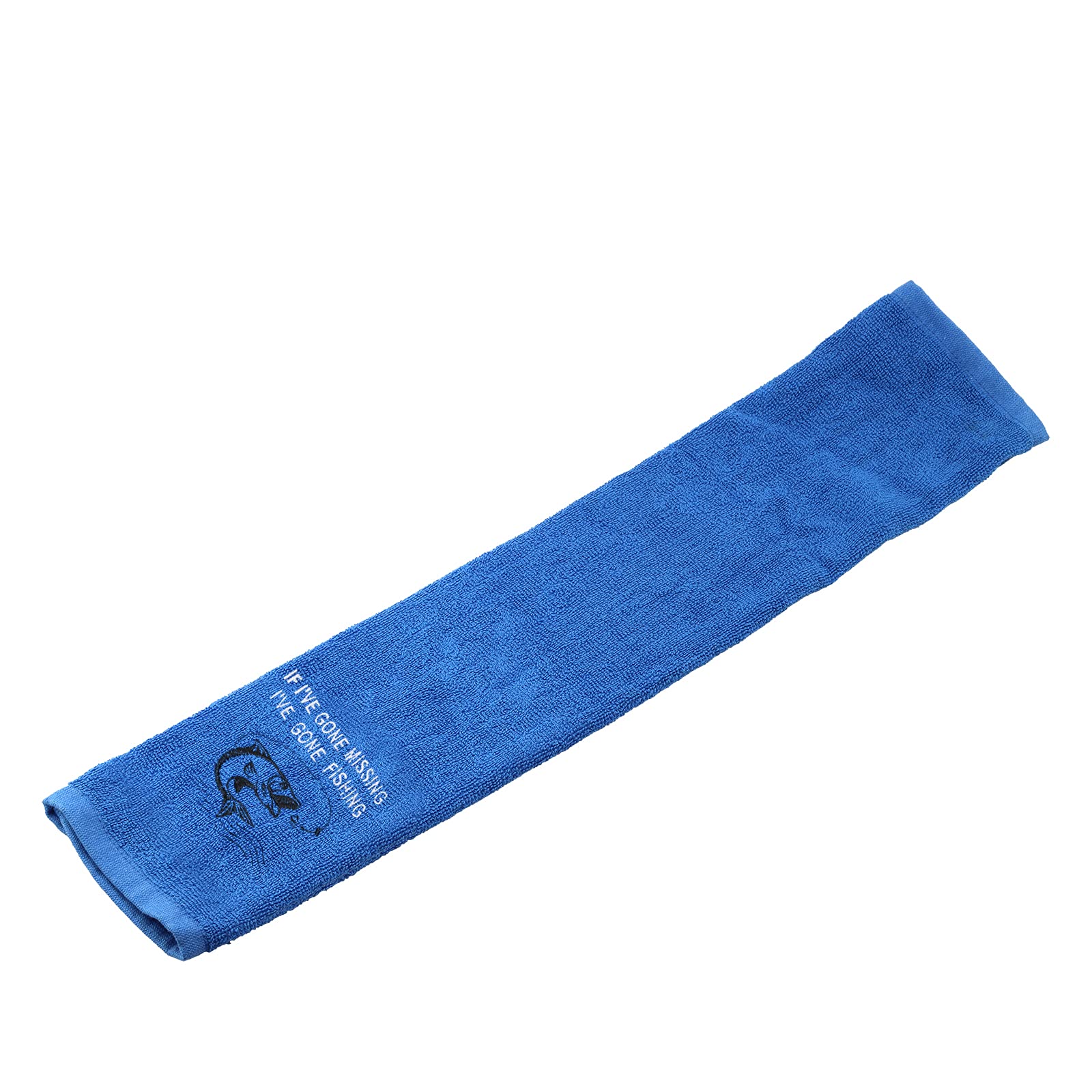 Gone Fishing Embroidered Towel with Clip - Perfect Fisherman Gift & Absorbent Fishing Towel for Outdoor Adventures | Great for Camping, Boating & Beach Trips