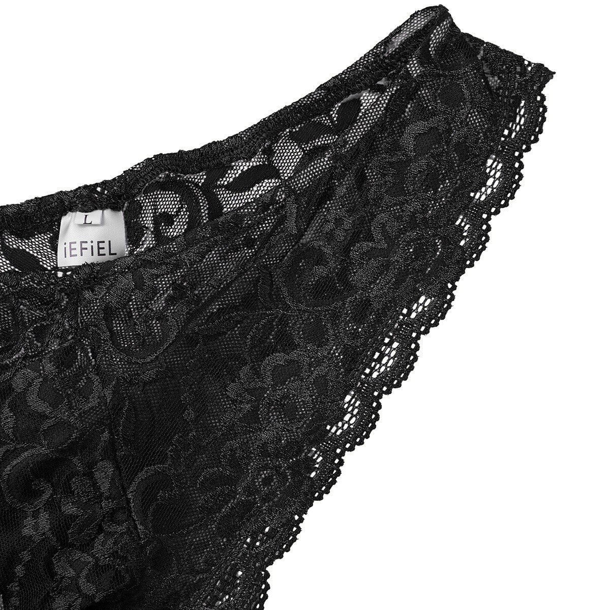 FEESHOW Sexy Lace Underwear for Men - Comfortable Sissy Pouch Panties, Crossdress Lingerie for Sensual Wear & Special Occasions