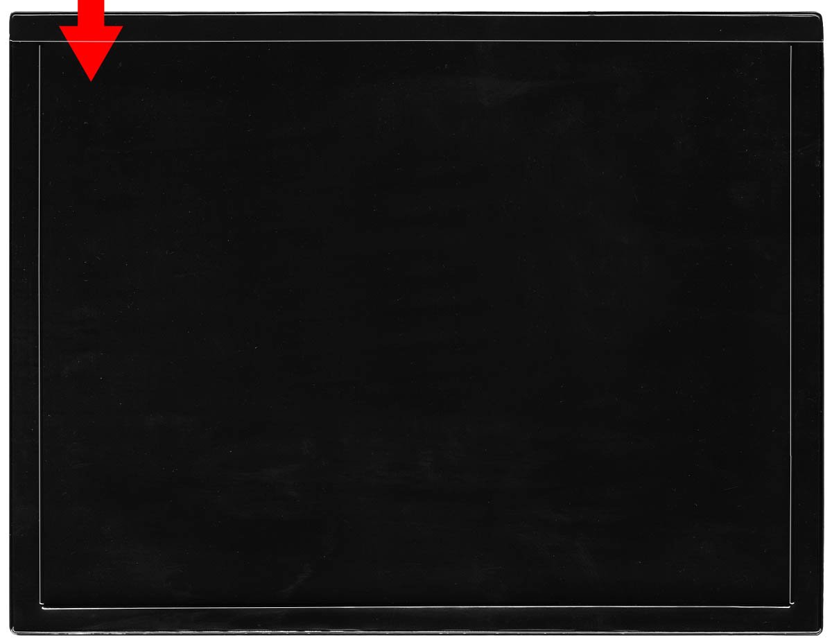 StoreSMART Black Magnetic Document Holders - 10-Pack Window Frame Style Letter Size (8.5 x 11