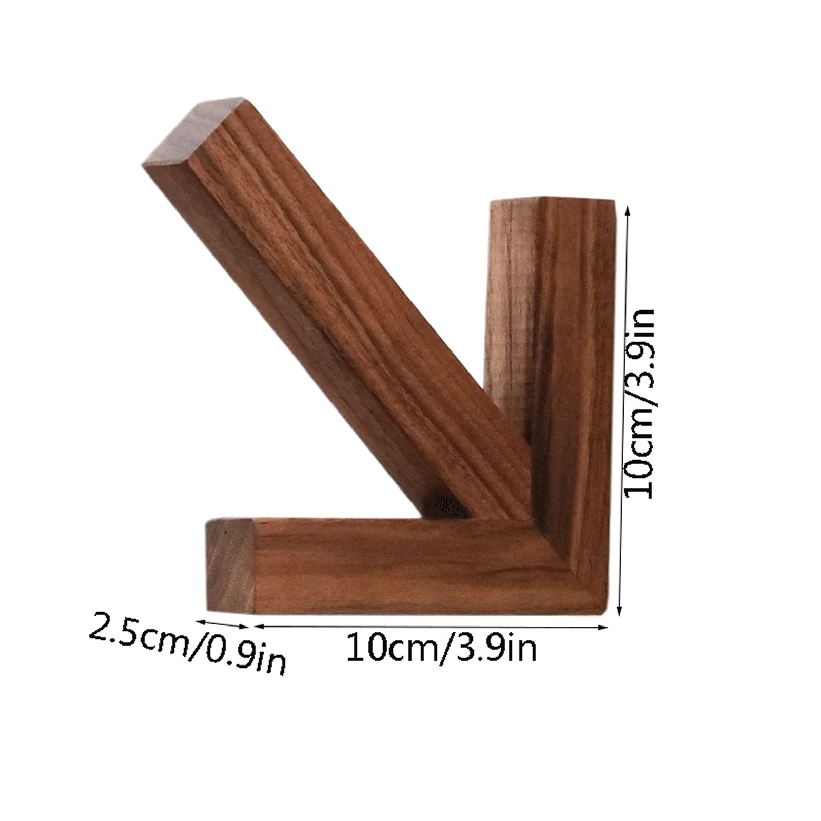 Natural Wood Coat Hooks - Wall Mounted Hangers for Jackets, Hats & Bags | Solid Black Walnut Wooden Hooks | Durable Wall Decoration & Storage Solution for Entryway, Bedroom & Bathroom
