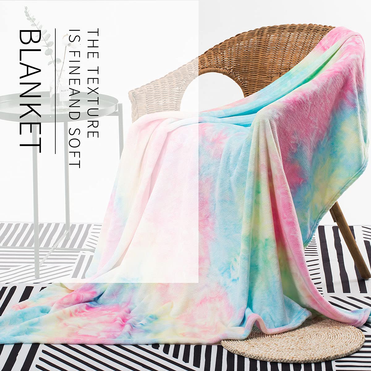 COCOPLAY Soft Fluffy Pink Throw Blanket for Couch - 50x60 Inches Cozy Fleece Blanket for Living Room, Bed, Sofa - Perfect for Winter, Netflix Nights & Home Decor