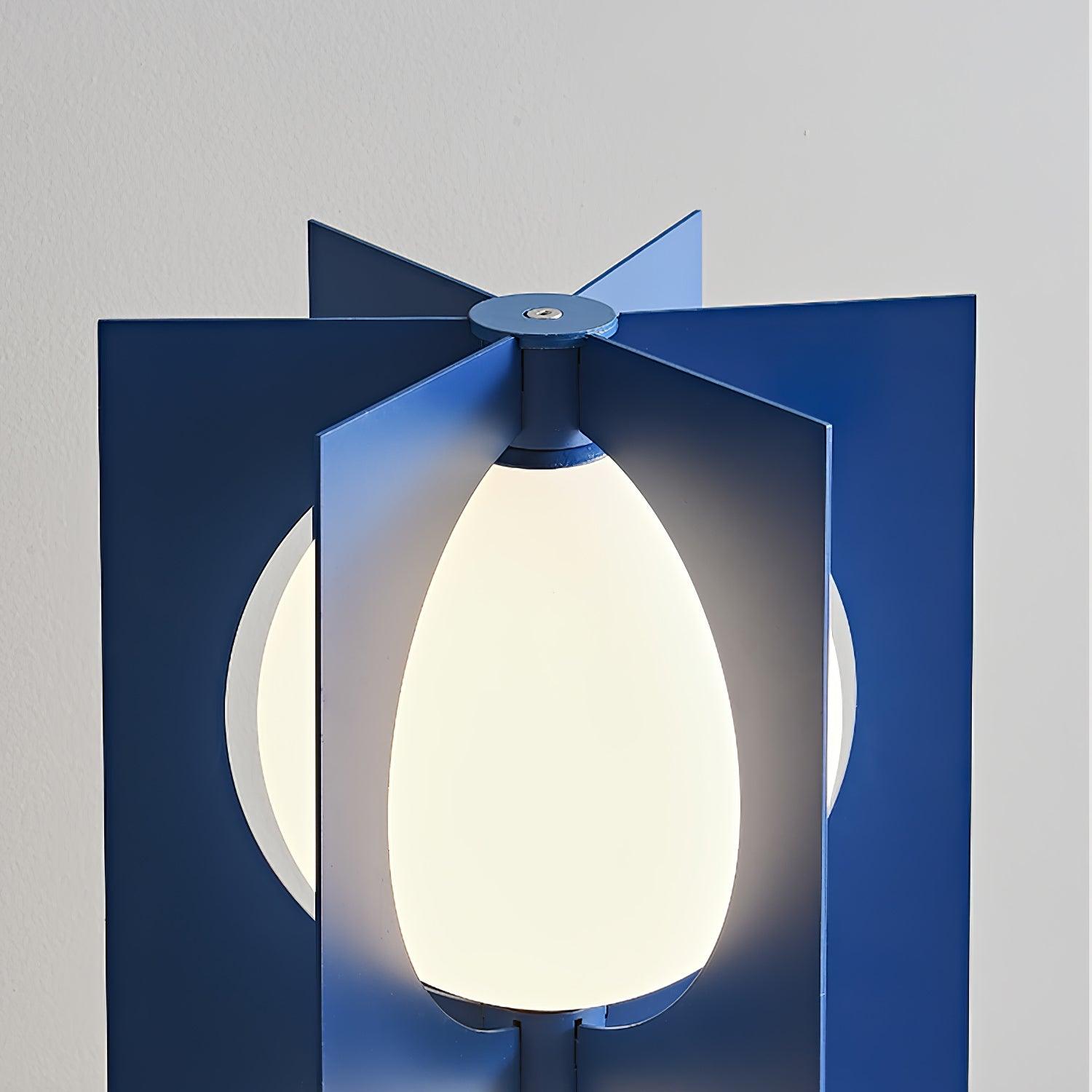 Blue Kleos Floor Lamp - Modern LED Standing Light for Living Room, Bedroom & Office - Adjustable Brightness & Energy Efficient
