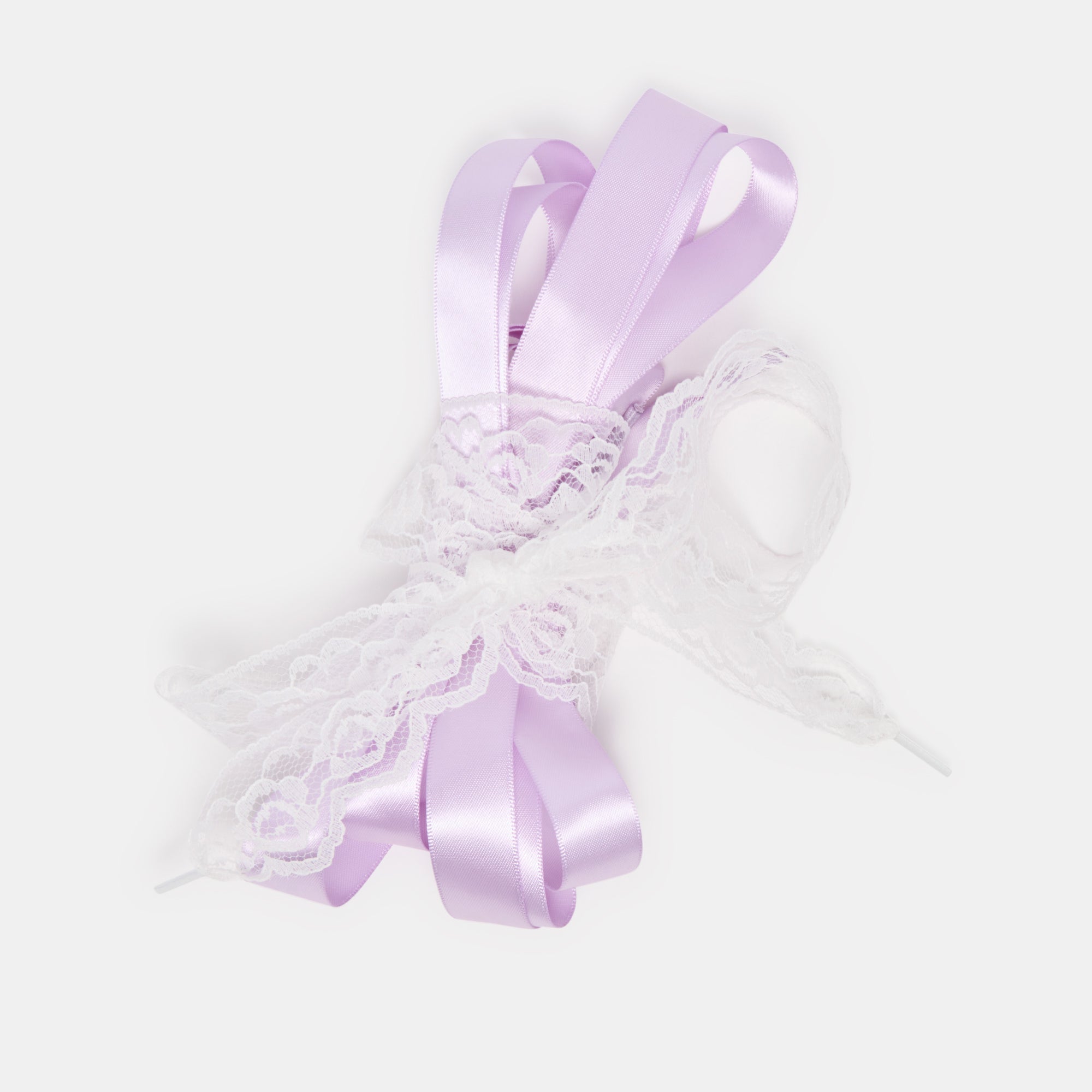 Lacey & Lavender Satin Lace Fabric Bundle - Elegant Floral Lace Trim for Wedding Dresses, DIY Crafts & Home Decor