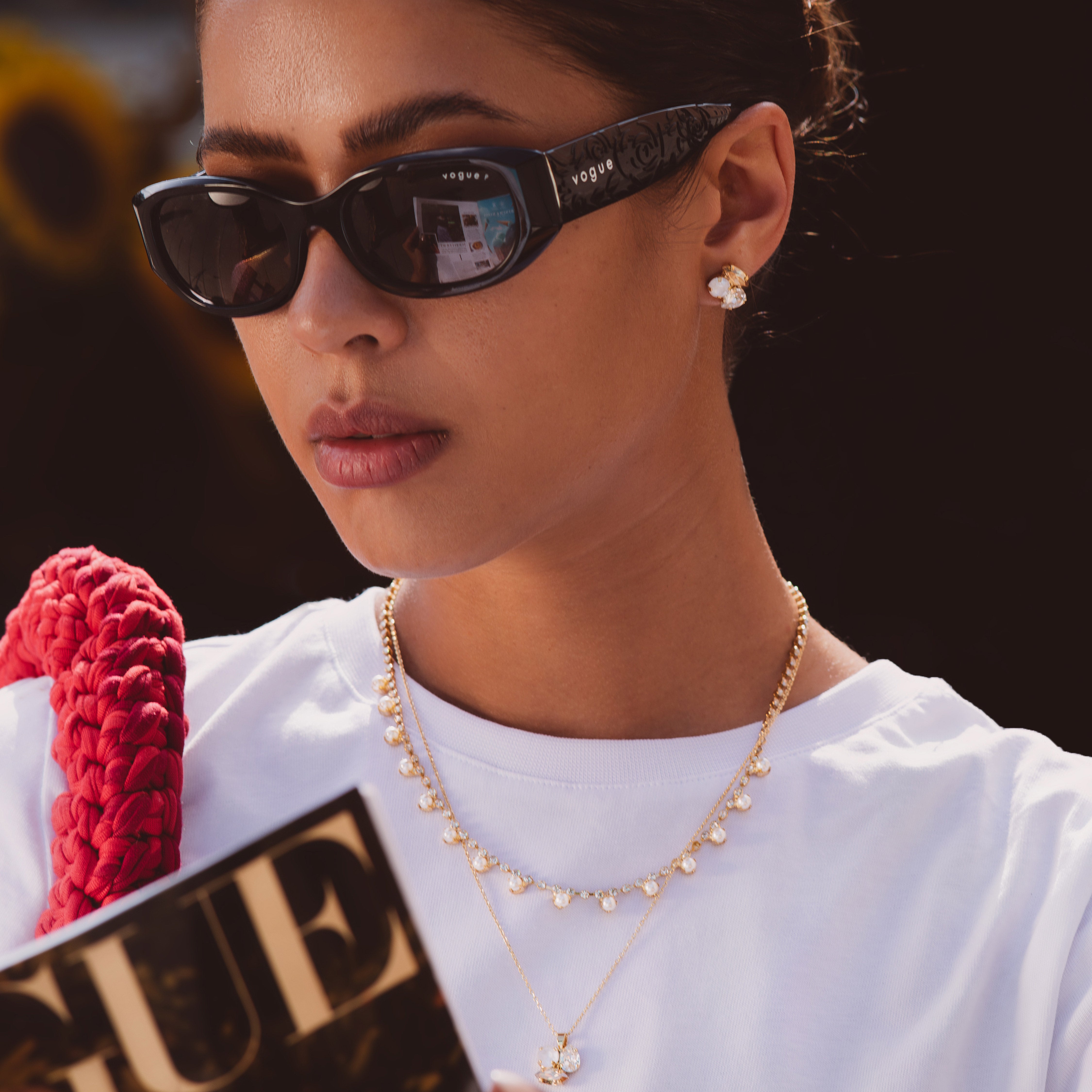 Ana Elegant Golden Earrings for Women - Perfect for Parties, Weddings & Everyday Wear