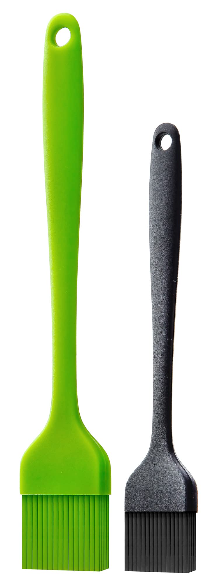 Ortarco Silicone Basting Pastry Brush - 2 Pack Heat-Resistant Baking Brush for Cooking, BBQ, Grilling - Perfect for Spreading Oil, Butter & Sauce on Cakes, Breads, Meats & Vegetables