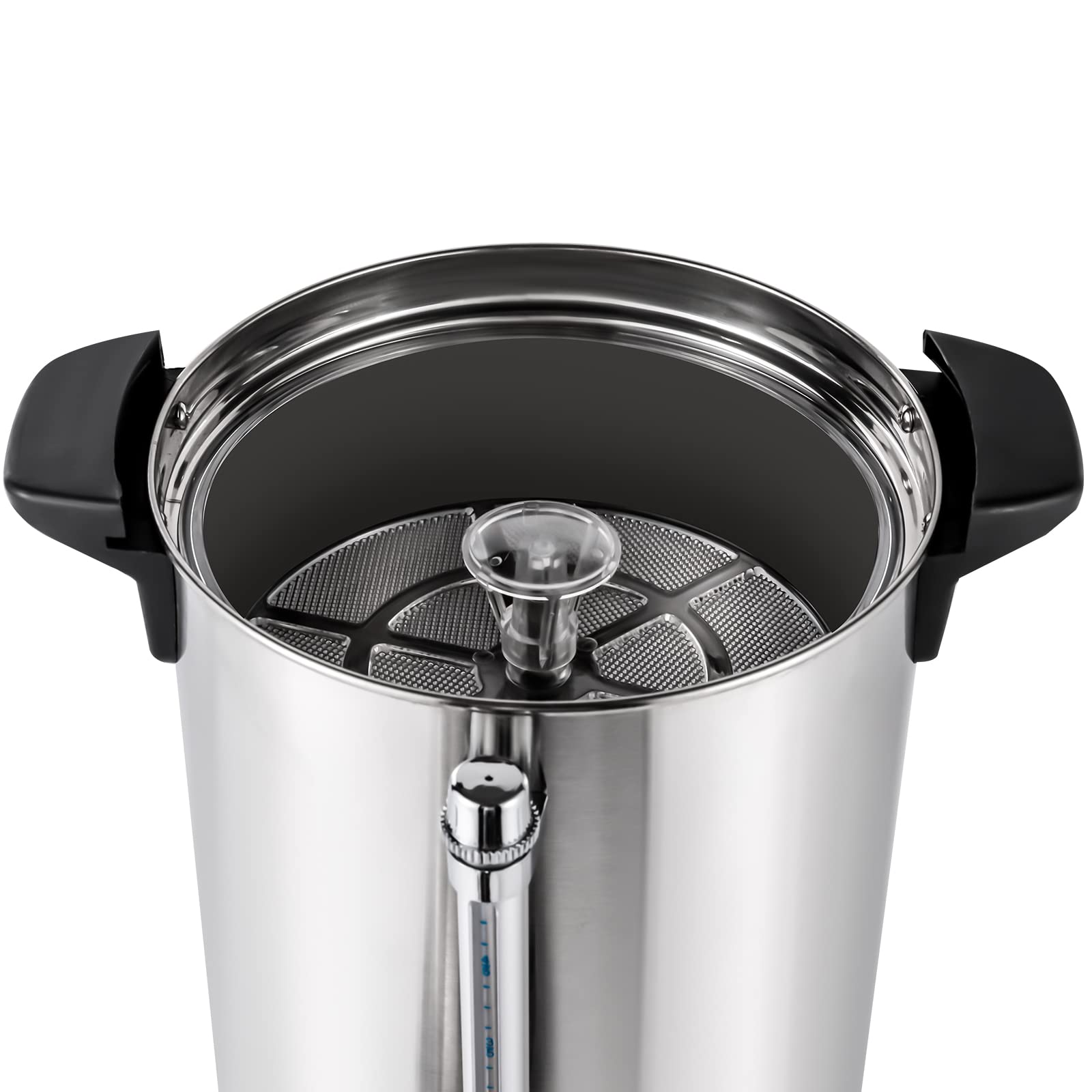 25L/6.6gal Commercial Electric Tea Urn Coffee Maker - 1.4kW Automatic Hot Water Boiler & Percolator - Large Capacity Coffee Pot & Electric Kettle for Cafes, Home, Office, Parties - Perfect for Catering, Events & Bulk Beverage Serving