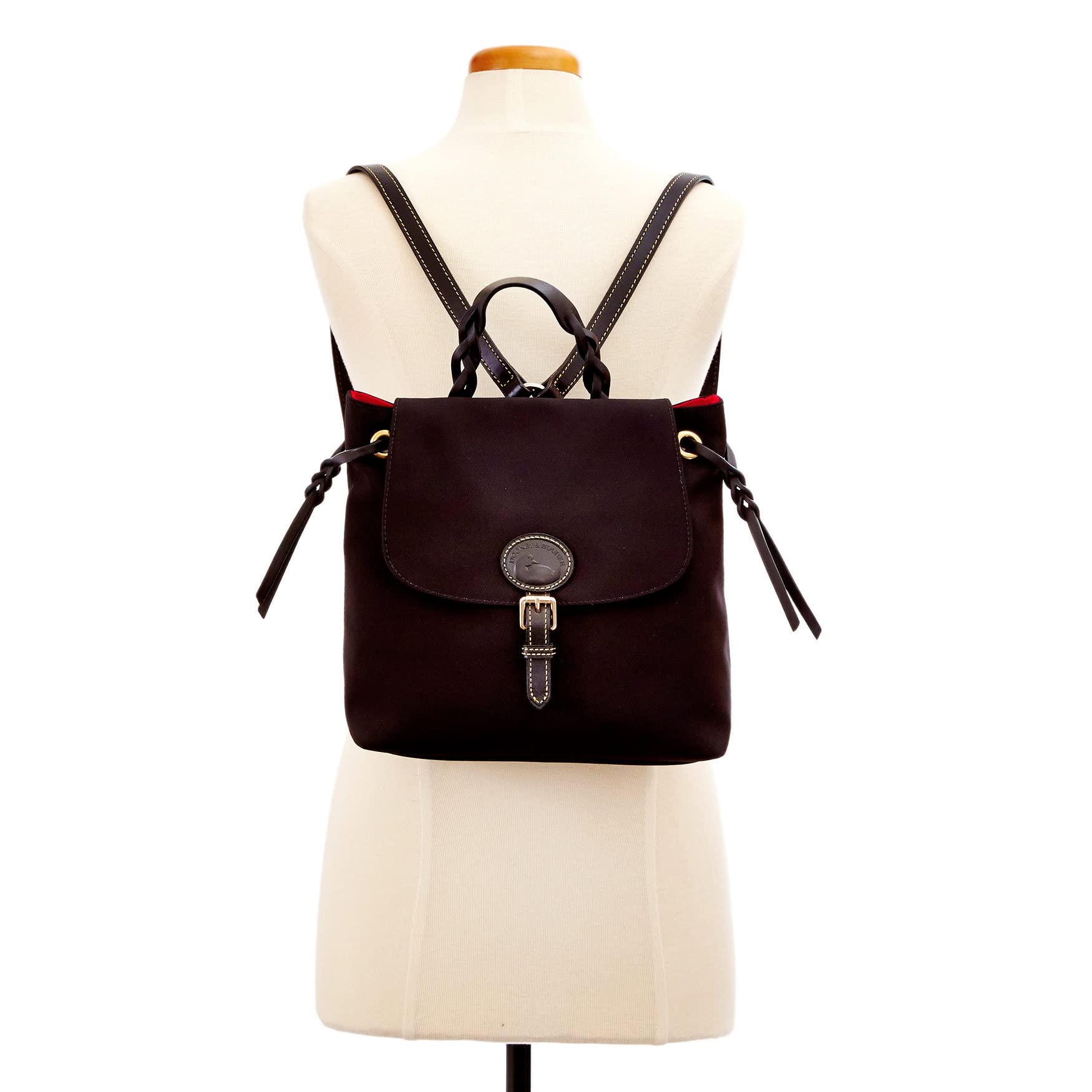 Dooney & Bourke Women's Small Nylon Flap Backpack Purse - Stylish Crossbody Handbag for Work, Travel & Everyday Use