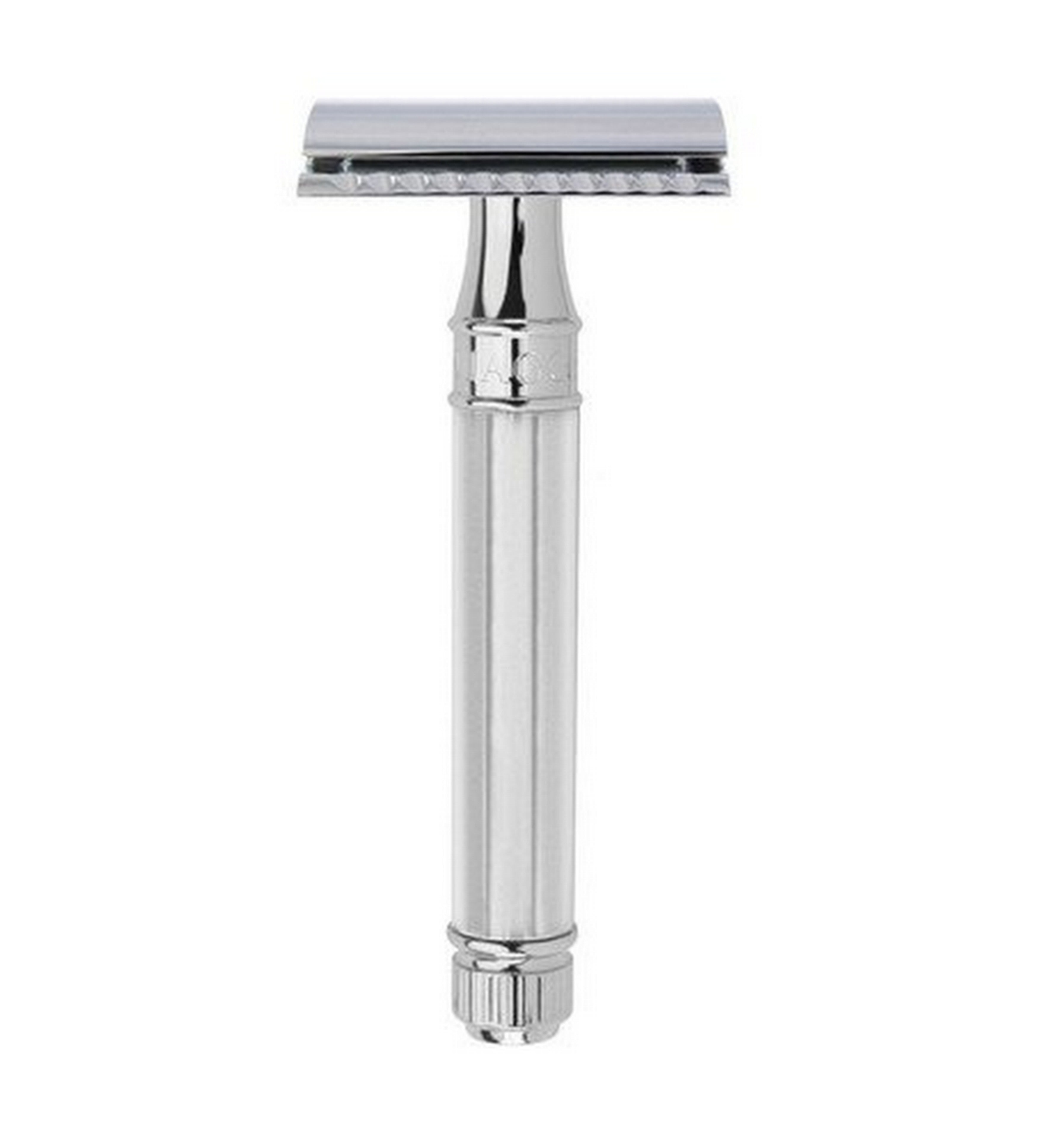 Edwin Jagger DE8 Chrome Octagonal Double Edge Safety Razor for Men - Premium Shaving Tool for Smooth, Close Shave - Perfect for Wet Shaving & Grooming Routine