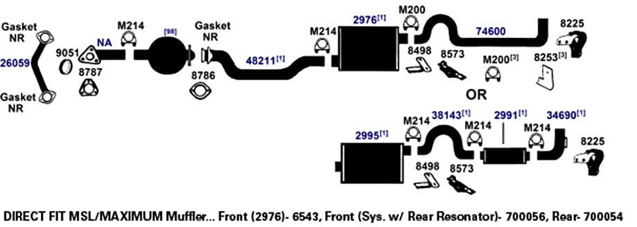 AP Exhaust Muffler 700054 - Durable Replacement for Cars & Trucks