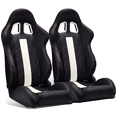 Black with white strip and red stitching (PM1-S46)