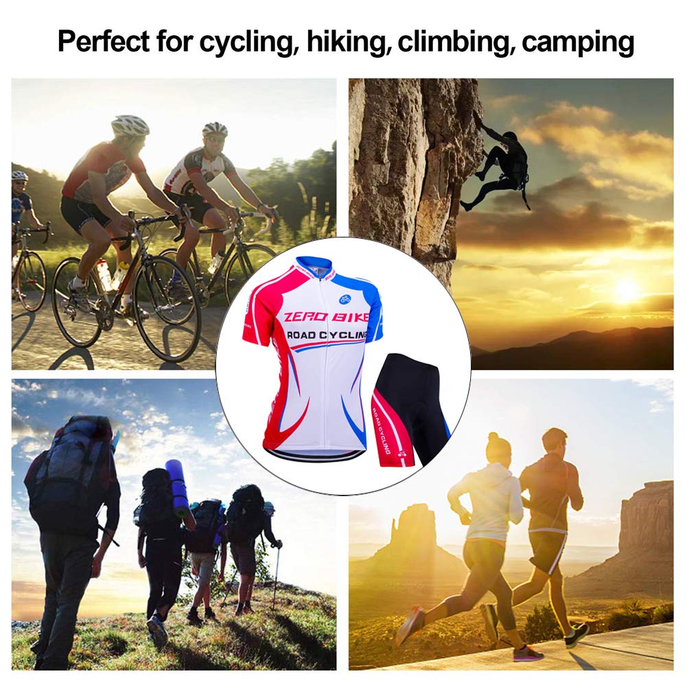 ZEROBIKE® Women's Cycling Jersey - Quick Dry Breathable Short Sleeve Bike Top for Mountain & Road Biking - Perfect for Cycling, Commuting & Outdoor Sports - Ideal for Summer Rides, Fitness Training & Adventure Cycling - Great for Hot Weather Workouts, Long Distance Rides & Active Lifestyle