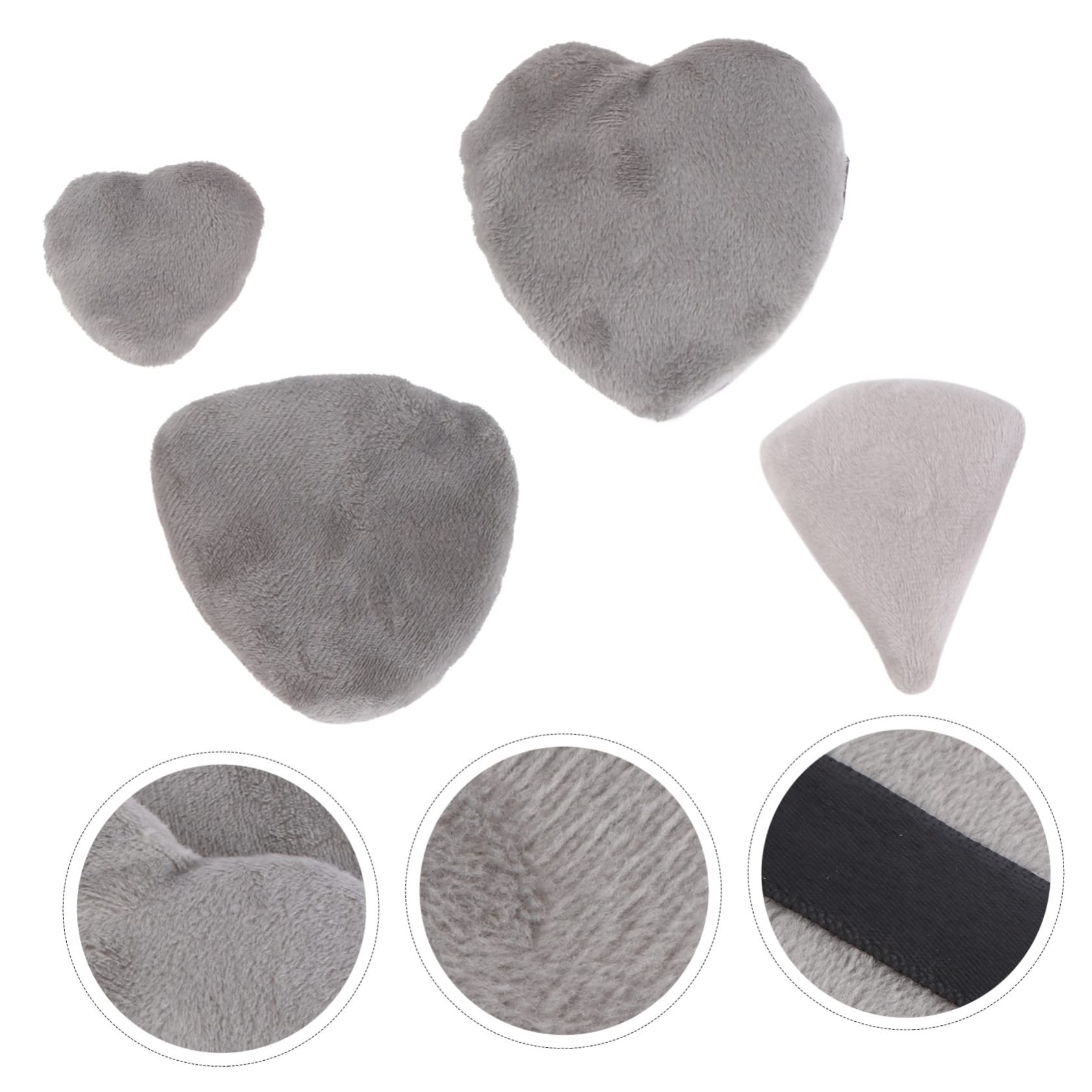 8-Piece Heart-Shaped Powder Puff Set - Soft Pure Cotton Makeup Puffs for Foundation & Face Powder - Ideal for Travel, Touch-Ups & Professional Makeup Application