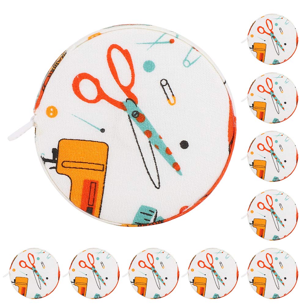 MLMLH 10-Pack Retractable Cloth Tape Measure - Adjustable Sewing Ruler for Tailoring, DIY Crafts & Home Improvement | Perfect for Dressmaking, Quilting & Construction Projects