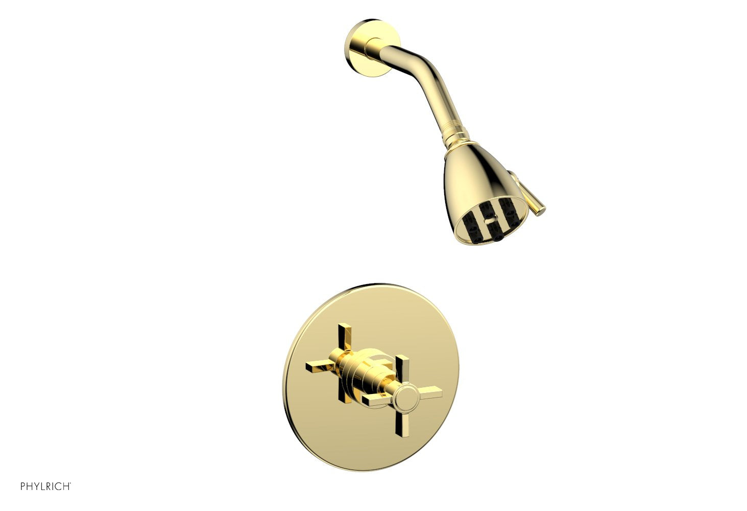 BASIC Pressure Balance Shower Set with Blade Cross Handle DPB3137 - Perfect for Modern Bathrooms & Spa-Like Shower Experience