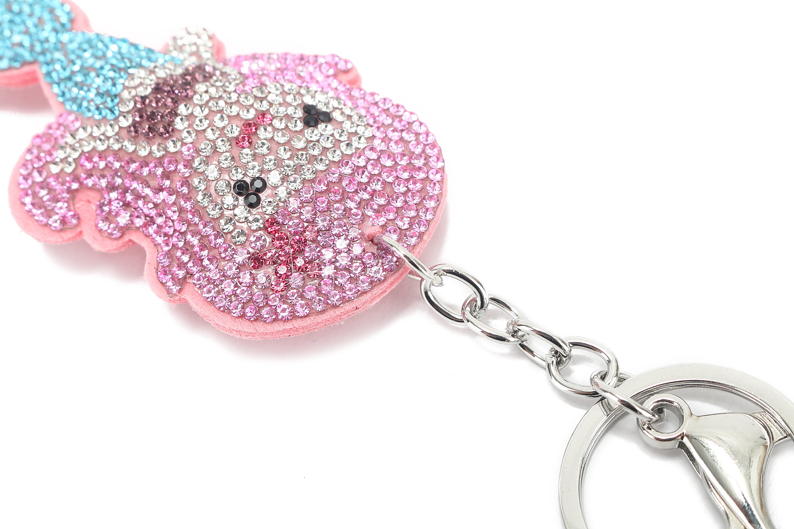 Sparkling Crystal Mermaid Pink Bag Charm - Elegant Handbag Accessory for Women | Perfect for Purse, Backpack & Keychain Decoration