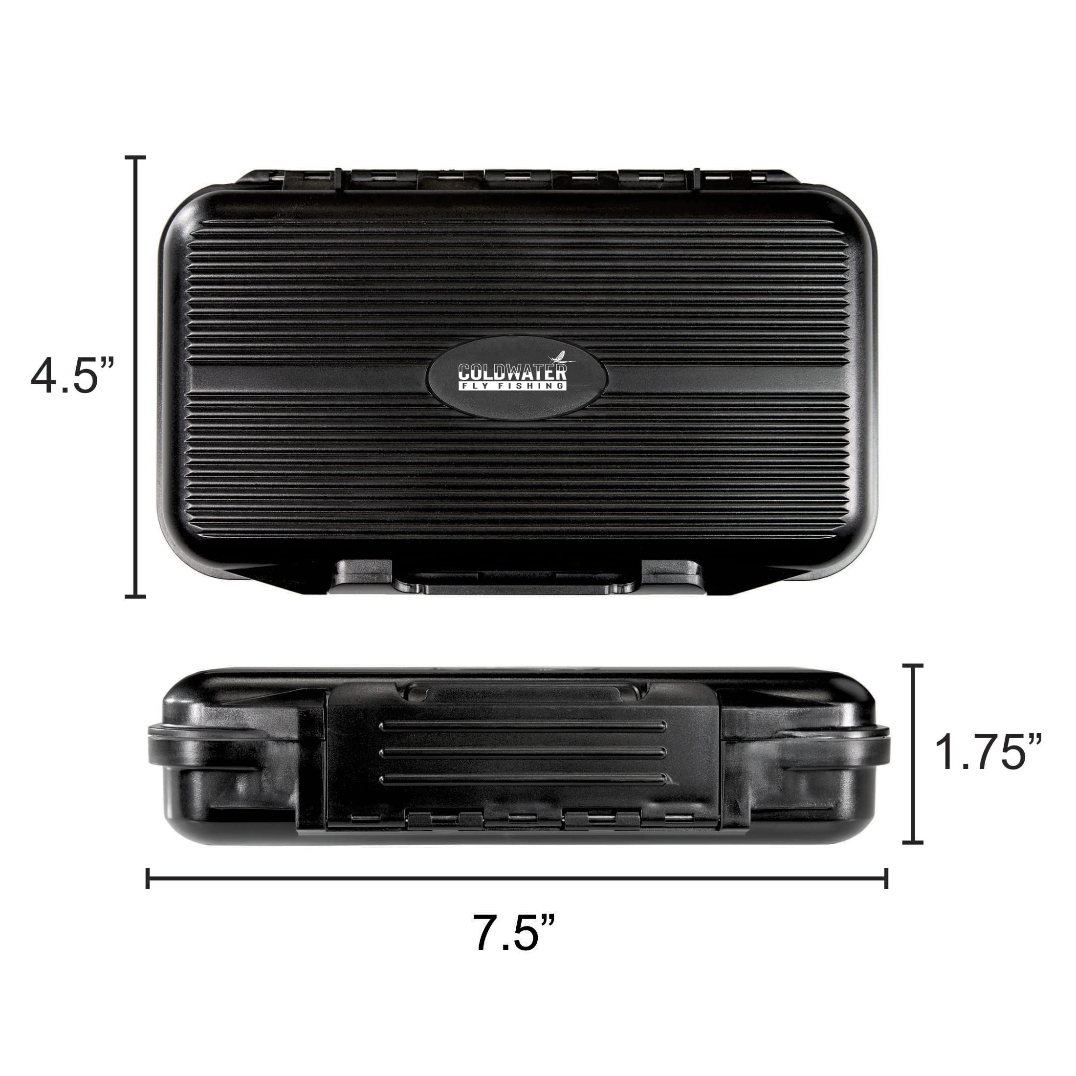 Large Fly Fishing Box with Swing Leaf Center - Durable Waterproof Fly Storage for Trout, Bass, and Saltwater - Perfect for Fly Fishing Trips and Outdoor Adventures
