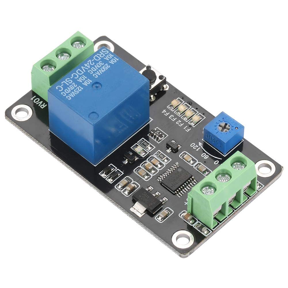 DC 5V/12V/24V Delay Timer Relay Module - Self-Locking ON/OFF Time Switch with Super 555 Timer Circuit - Perfect for Industrial Automation, Home Appliances, and DIY Electronics Projects