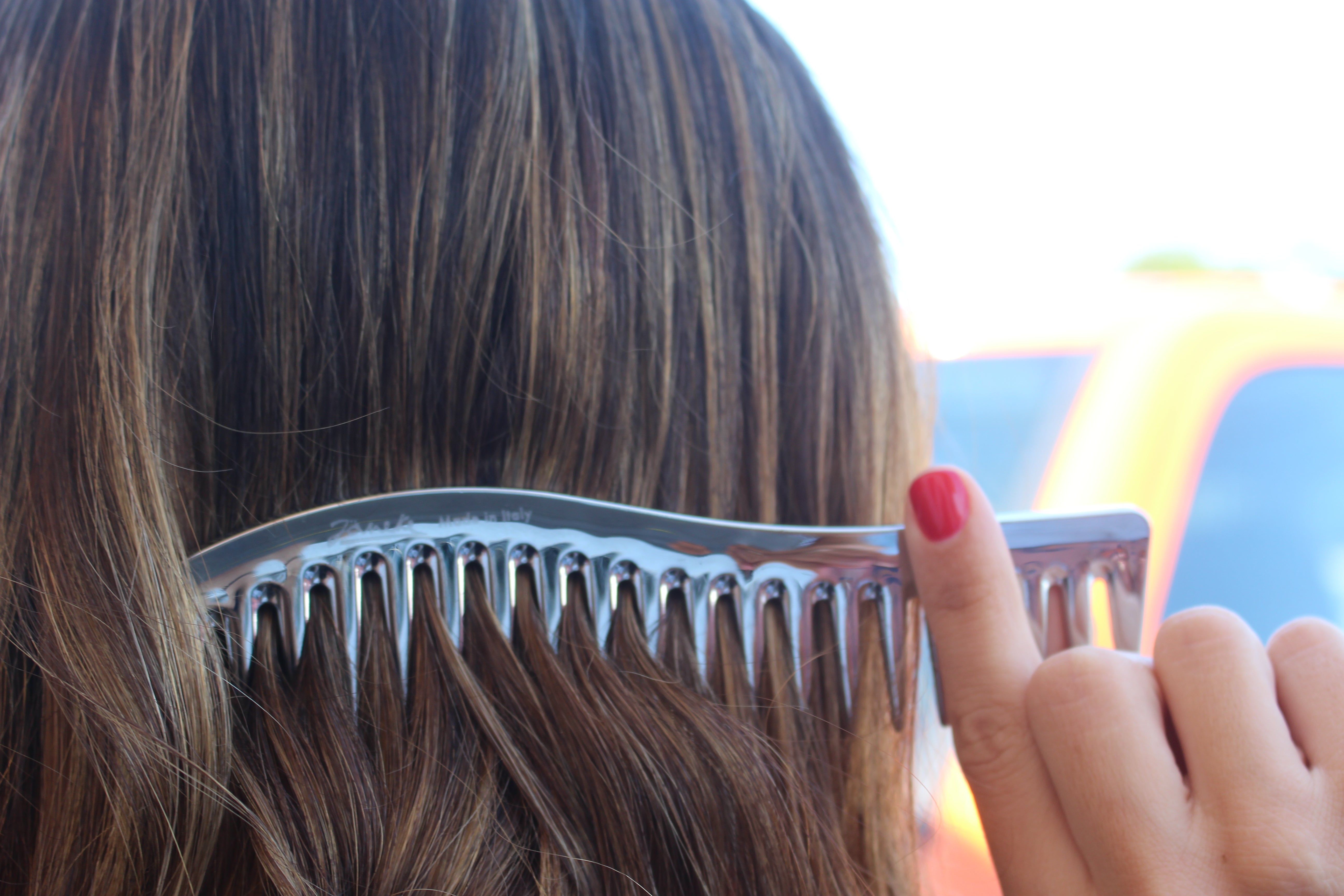 Janeke Large Wide Tooth Comb for Detangling & Styling - AU805, CR805 - Perfect for Wet Hair, Thick Hair & Curly Hair Care at Home or Salon